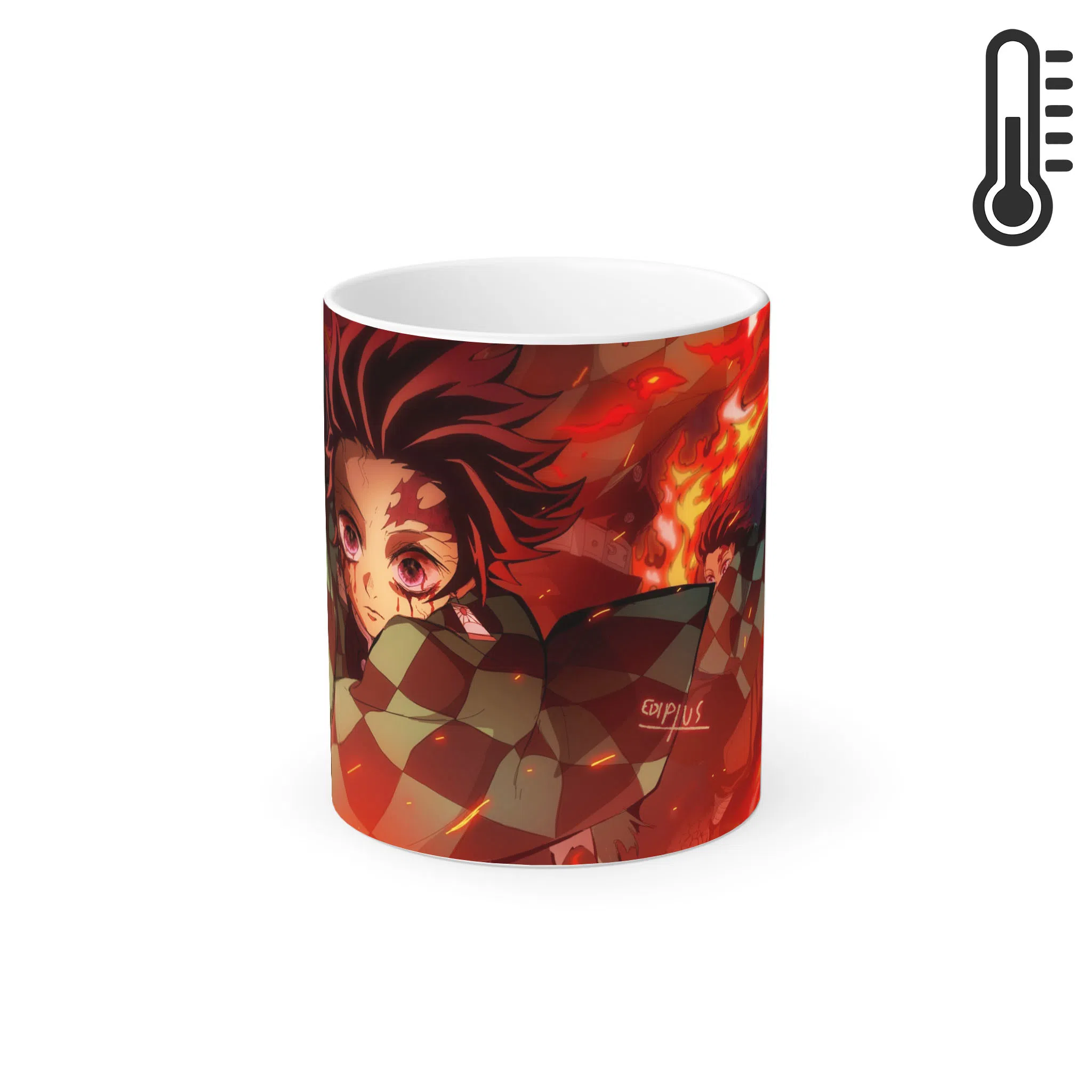 ماگ حرارتی لیمینات طرح انیمه شیطان کش تانجیرو Tanjiro Kimetsu no Yaiba Demon Slayer کد NM0685 — تصویر 2