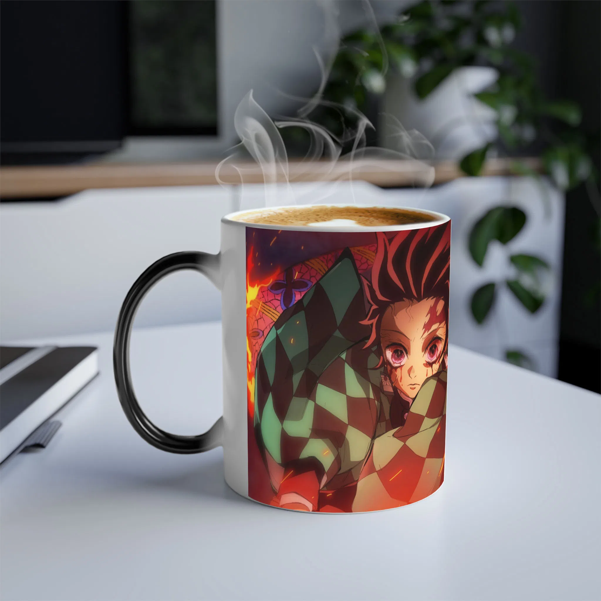 ماگ حرارتی لیمینات طرح انیمه شیطان کش تانجیرو Tanjiro Kimetsu no Yaiba Demon Slayer کد NM0685 — تصویر 3
