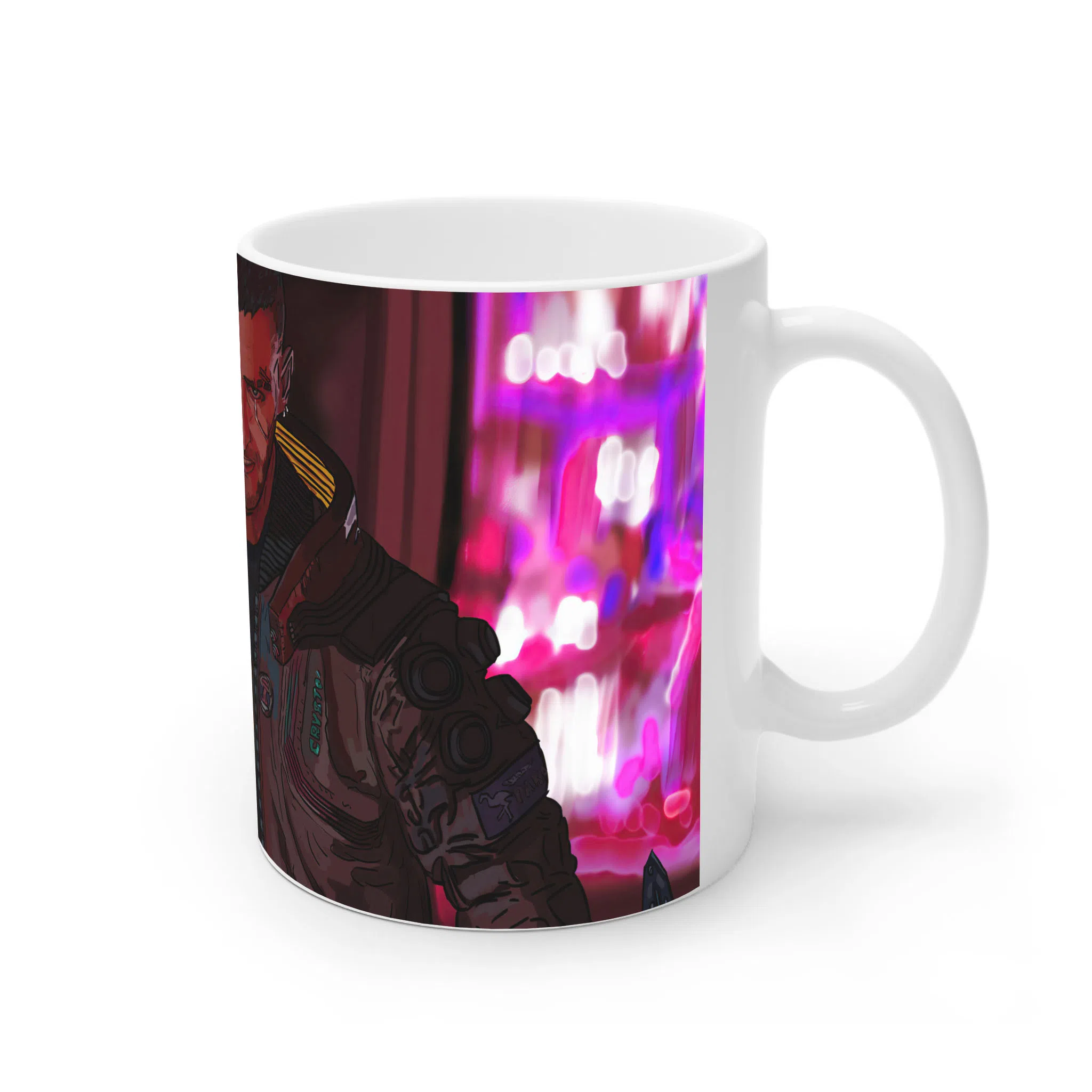 ماگ لیمینات طرح بازی سایبرپانک Cyberpunk 2077 Game کد NM6786 — تصویر 4