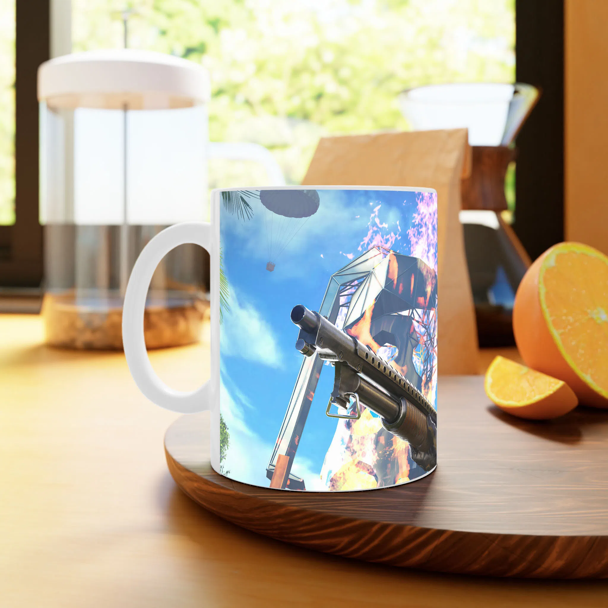 ماگ لیمینات طرح بازی پابجی PUBG Game کد NM9173 — تصویر 3