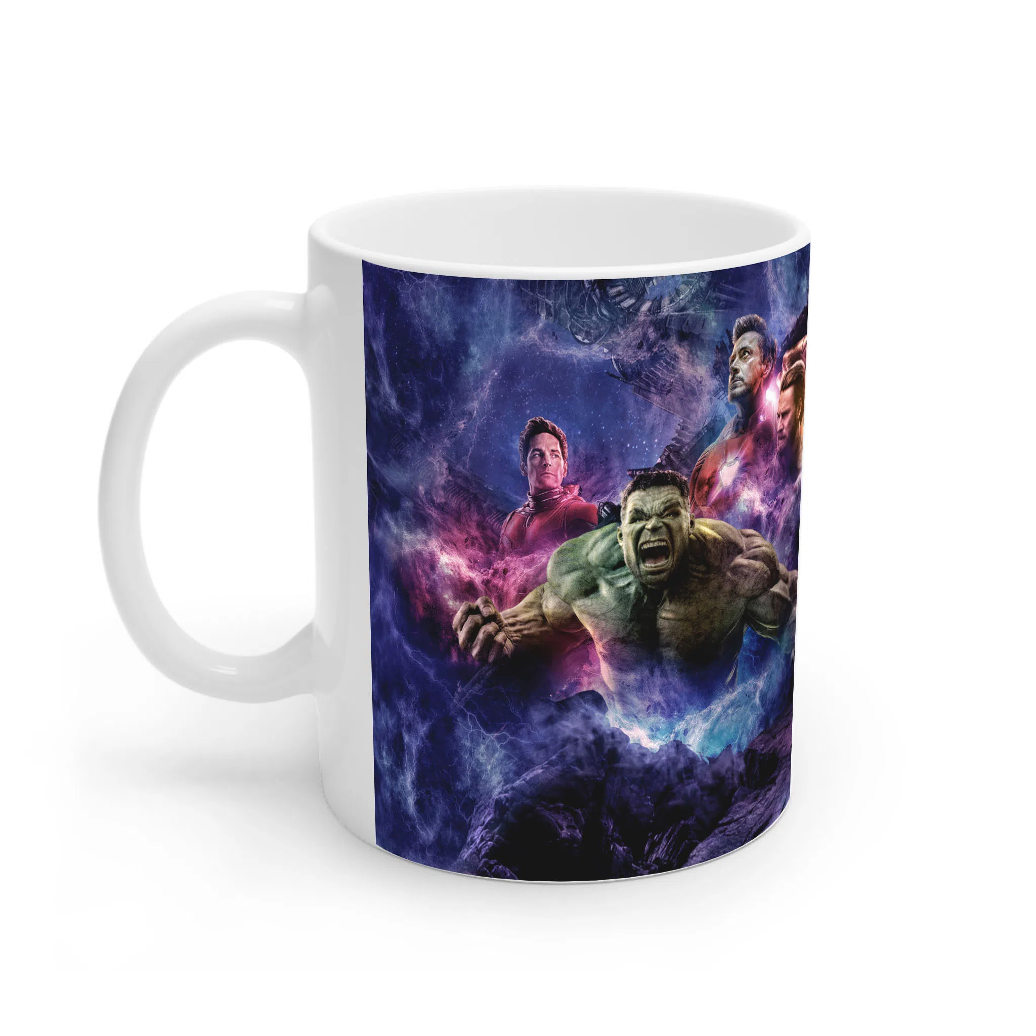 ماگ لیمینات طرح فیلم انتقام‌جویان Avengers تیم قهرمانان و تانوس در Endgame کد NM10602 — تصویر 3