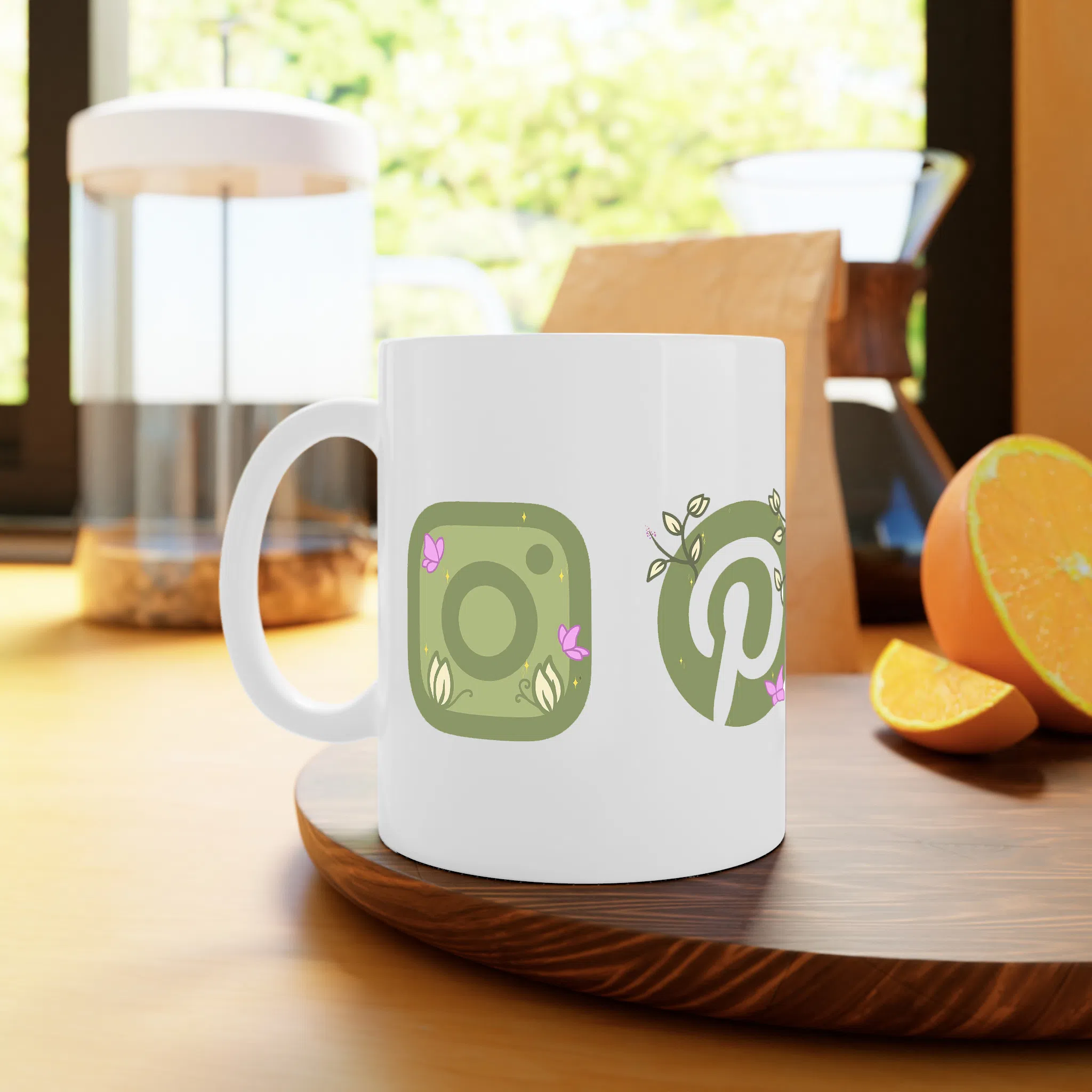 ماگ لیمینات طرح آیکون ها کد NM13348 — تصویر 2