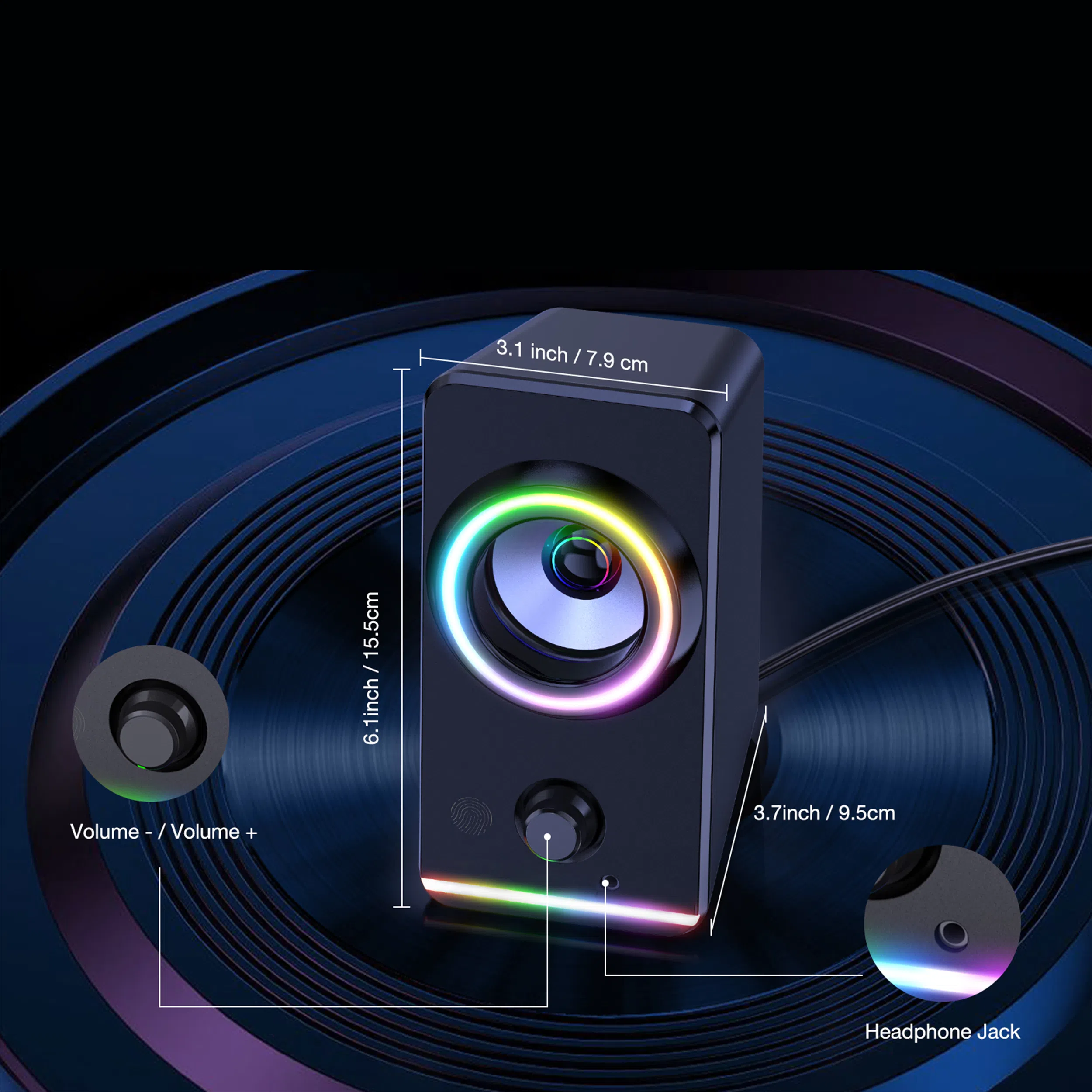 اسپیکر دسکتاپ اونیکوما مدل X6 — تصویر 2