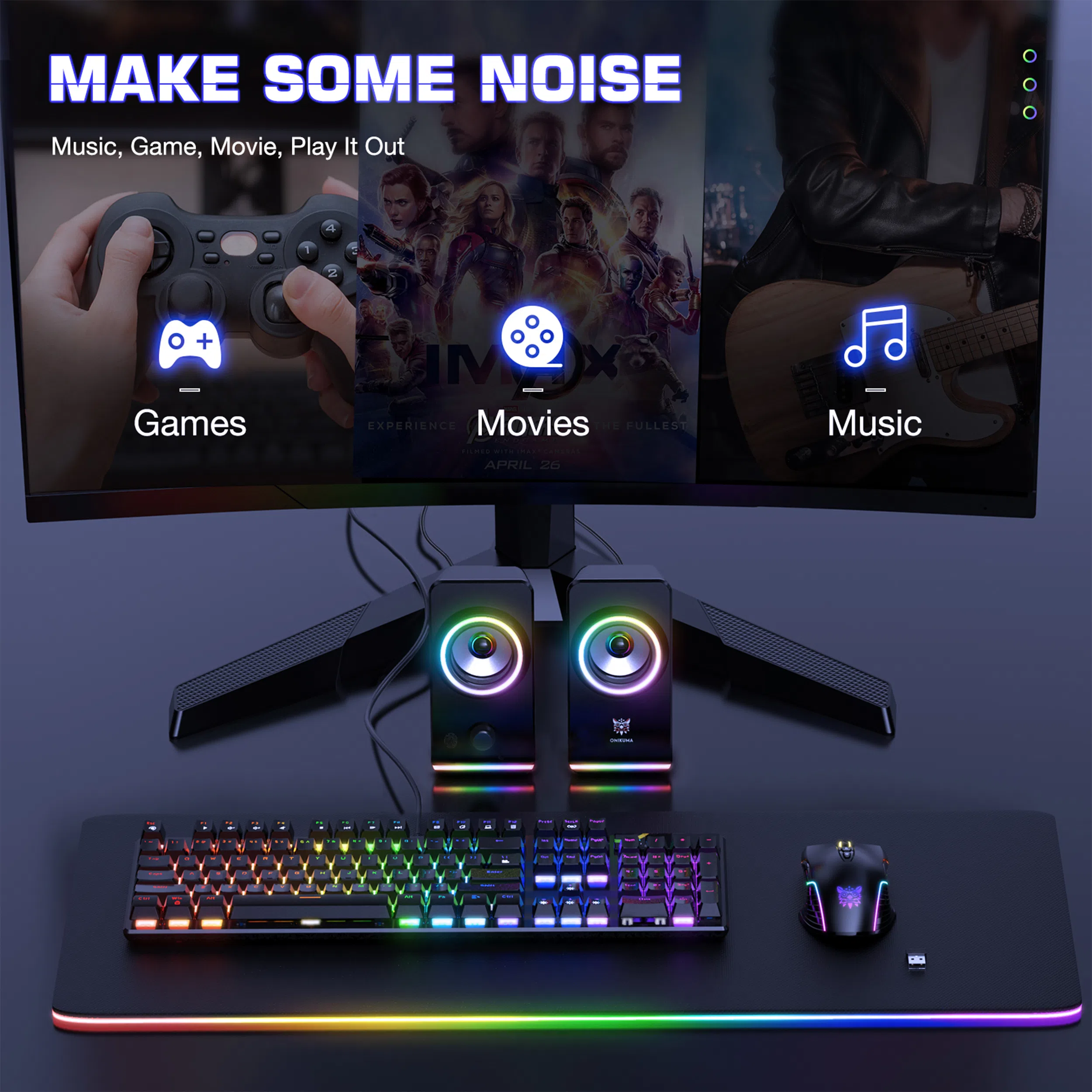 اسپیکر دسکتاپ اونیکوما مدل X6 — تصویر 4