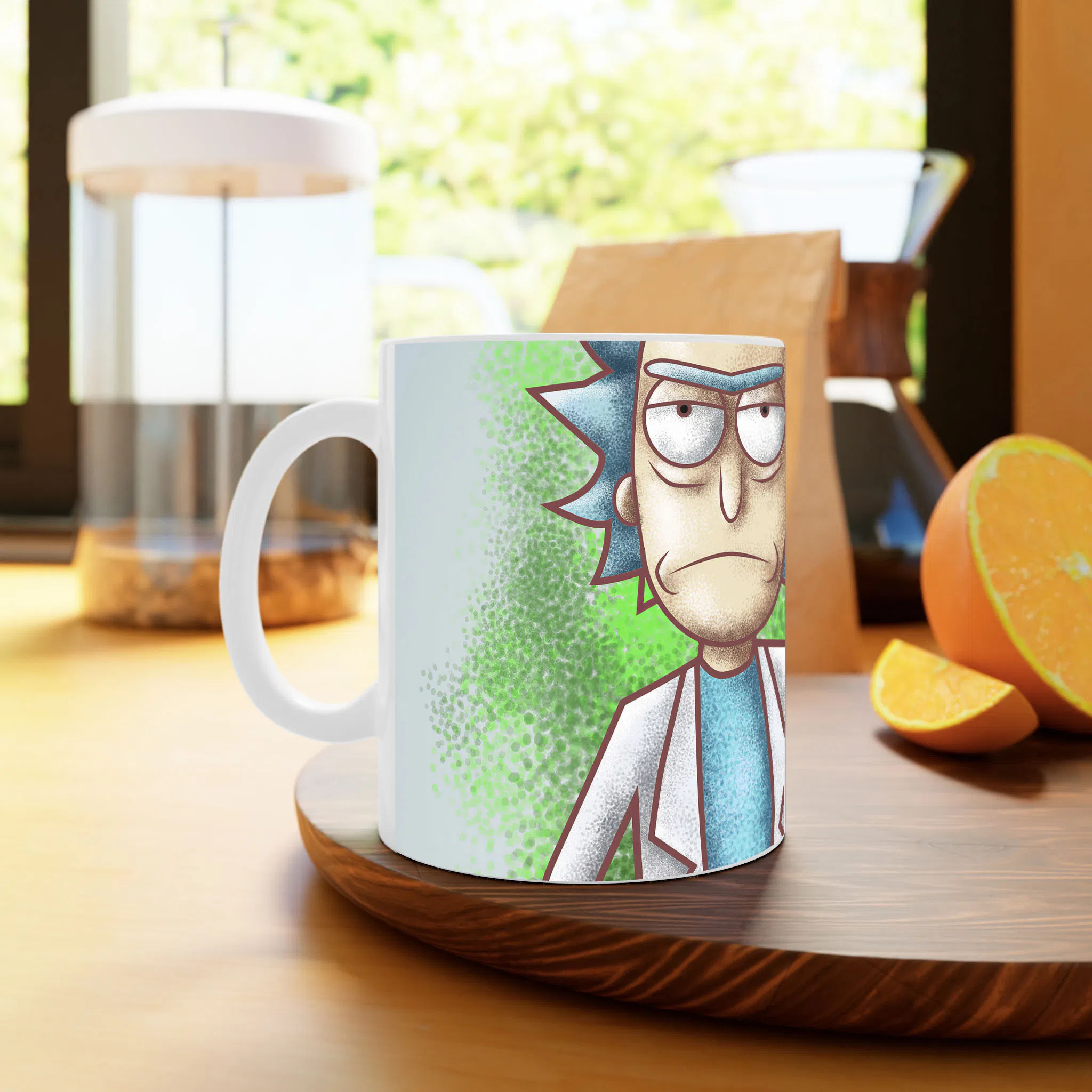 ماگ لیمینات طرح سریال ریک و مورتی Rick and Morty کد NM4906 — تصویر 2