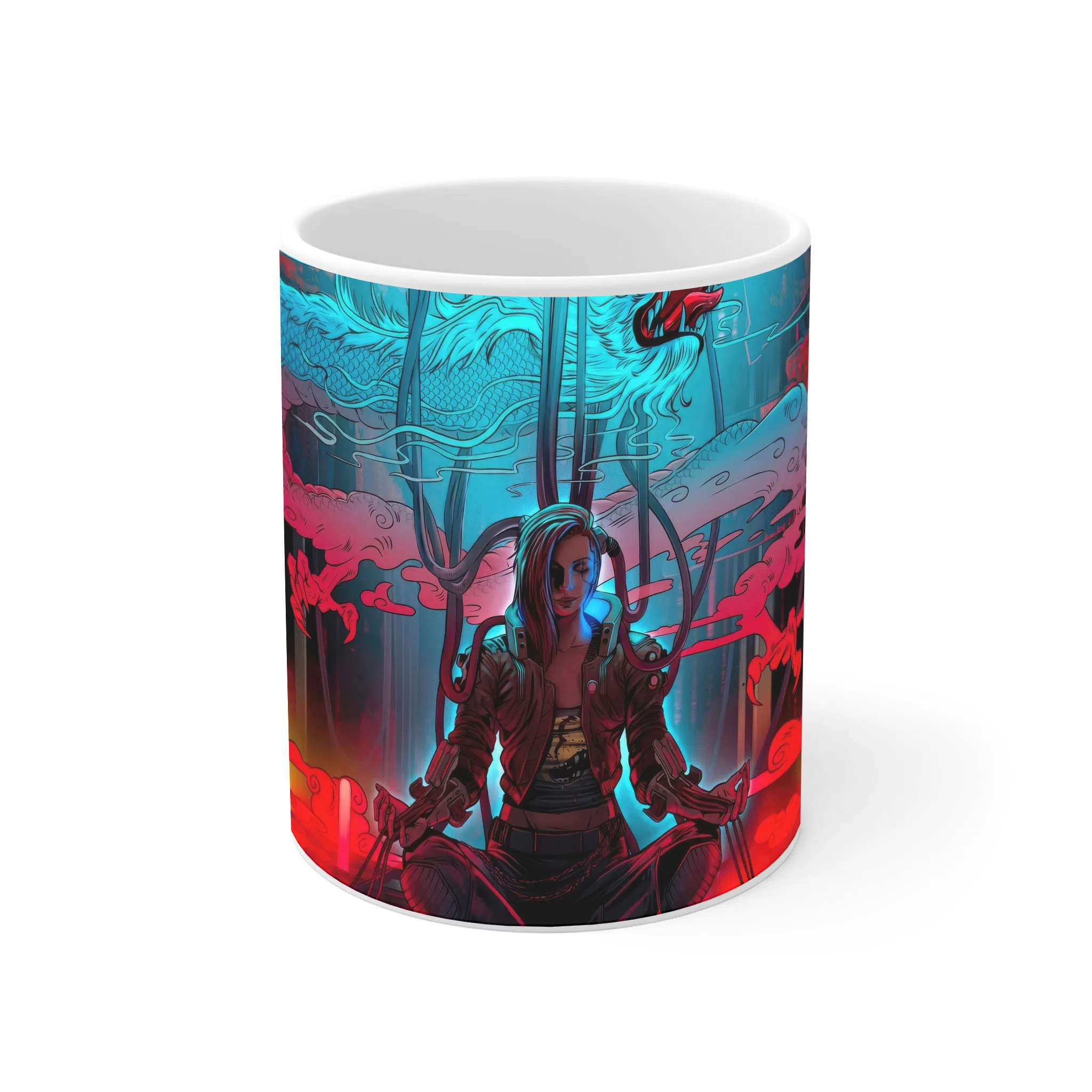 ماگ لیمینات طرح بازی سایبرپانک Cyberpunk 2077 Game کد NM6658