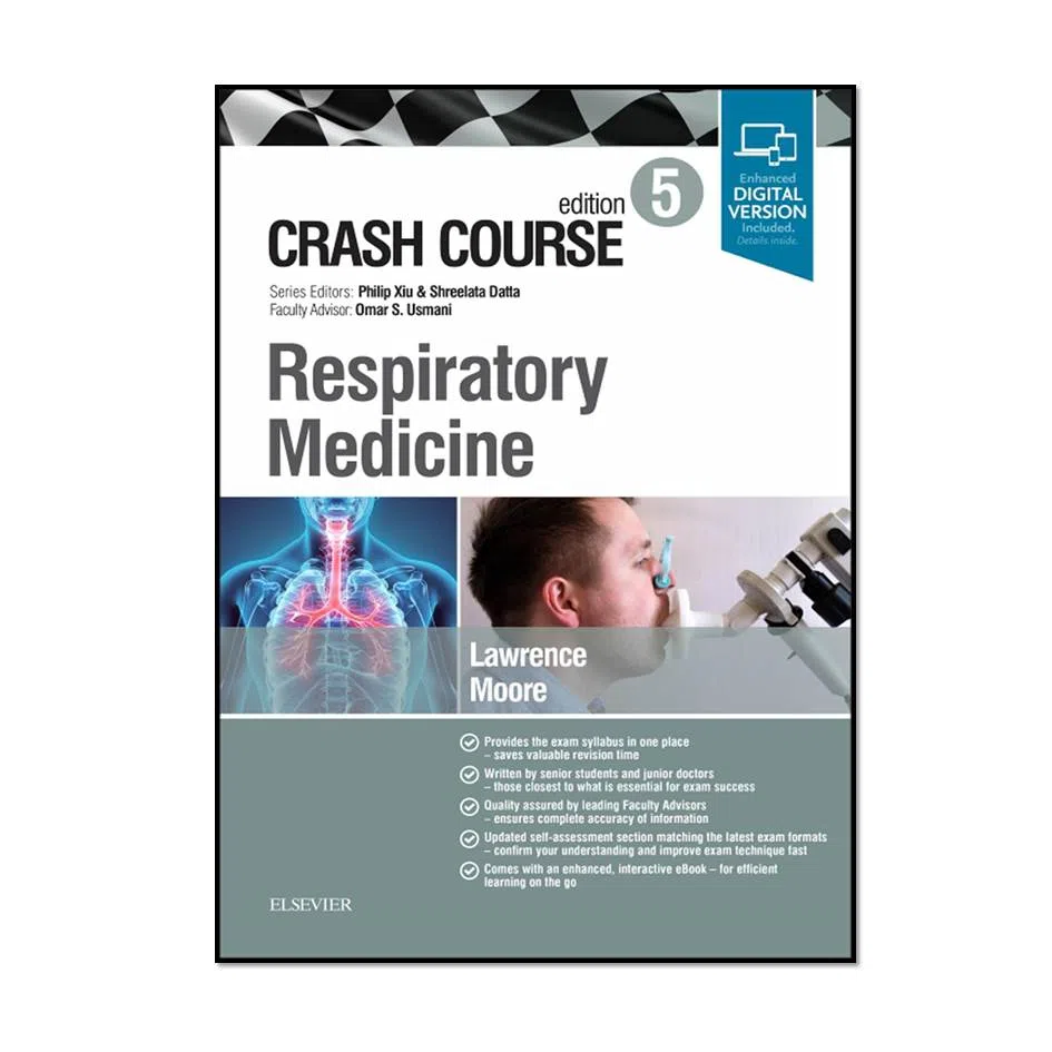 کتاب Crash Course Respiratory Medicine 5th Edition اثر جمعی از نویسندگان انتشارات مؤلفین طلایی