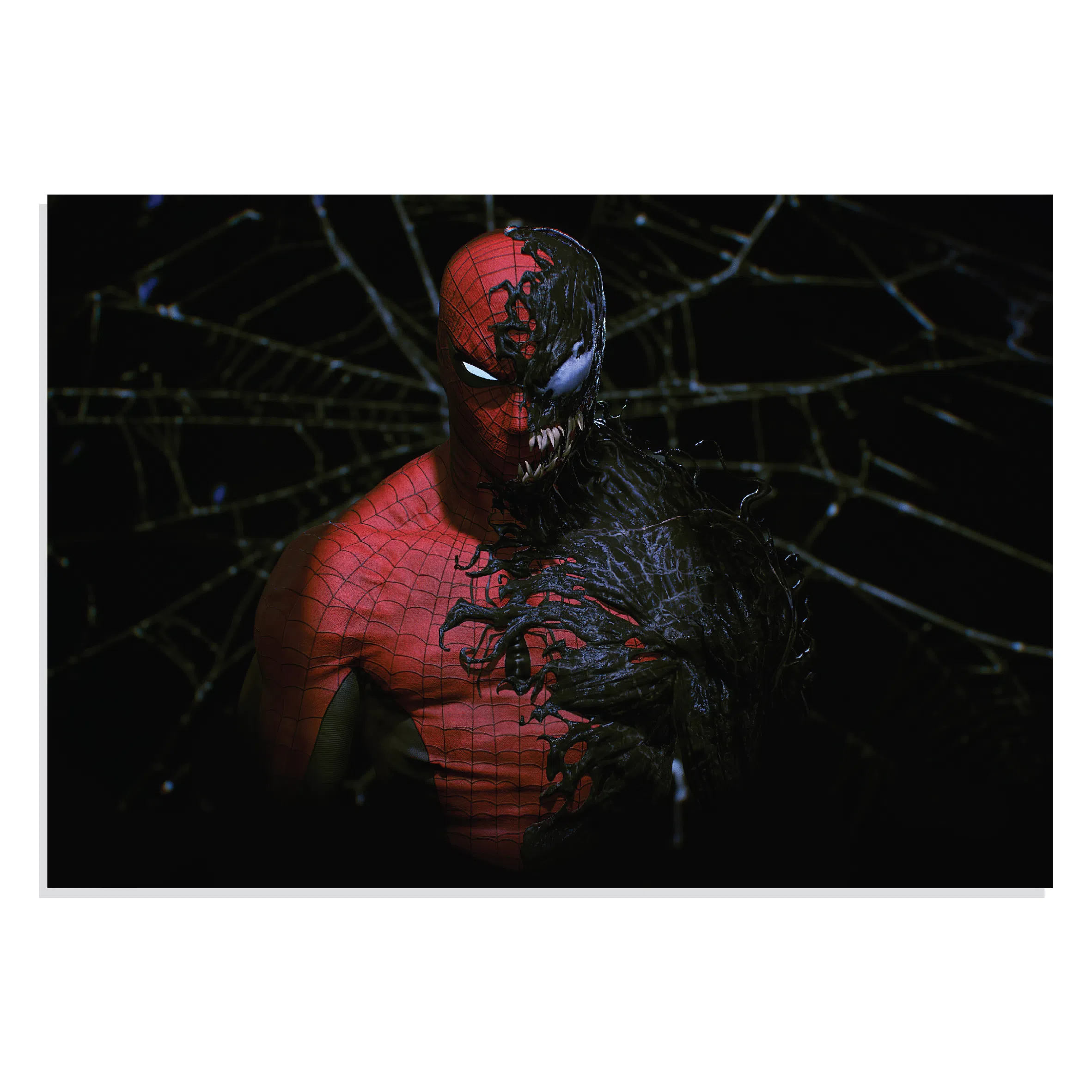 پوستر طرح ونوم و مرد عنکبوتی Venom Taking Over Spiderman مدل NV0980