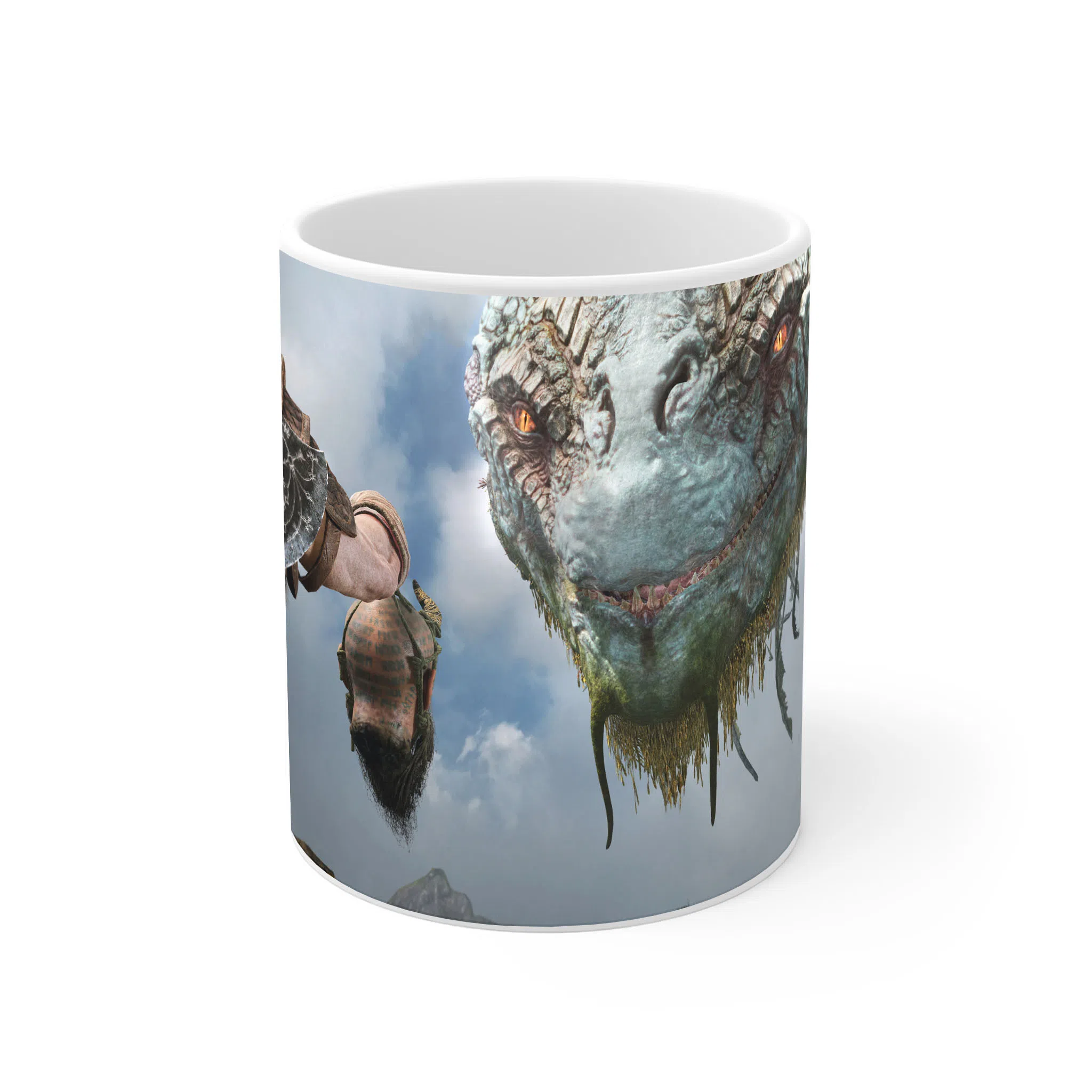 ماگ لیمینات طرح بازی خدای جنگ گاد آف وار God of War Kratos Game کد NM7753 — تصویر 2