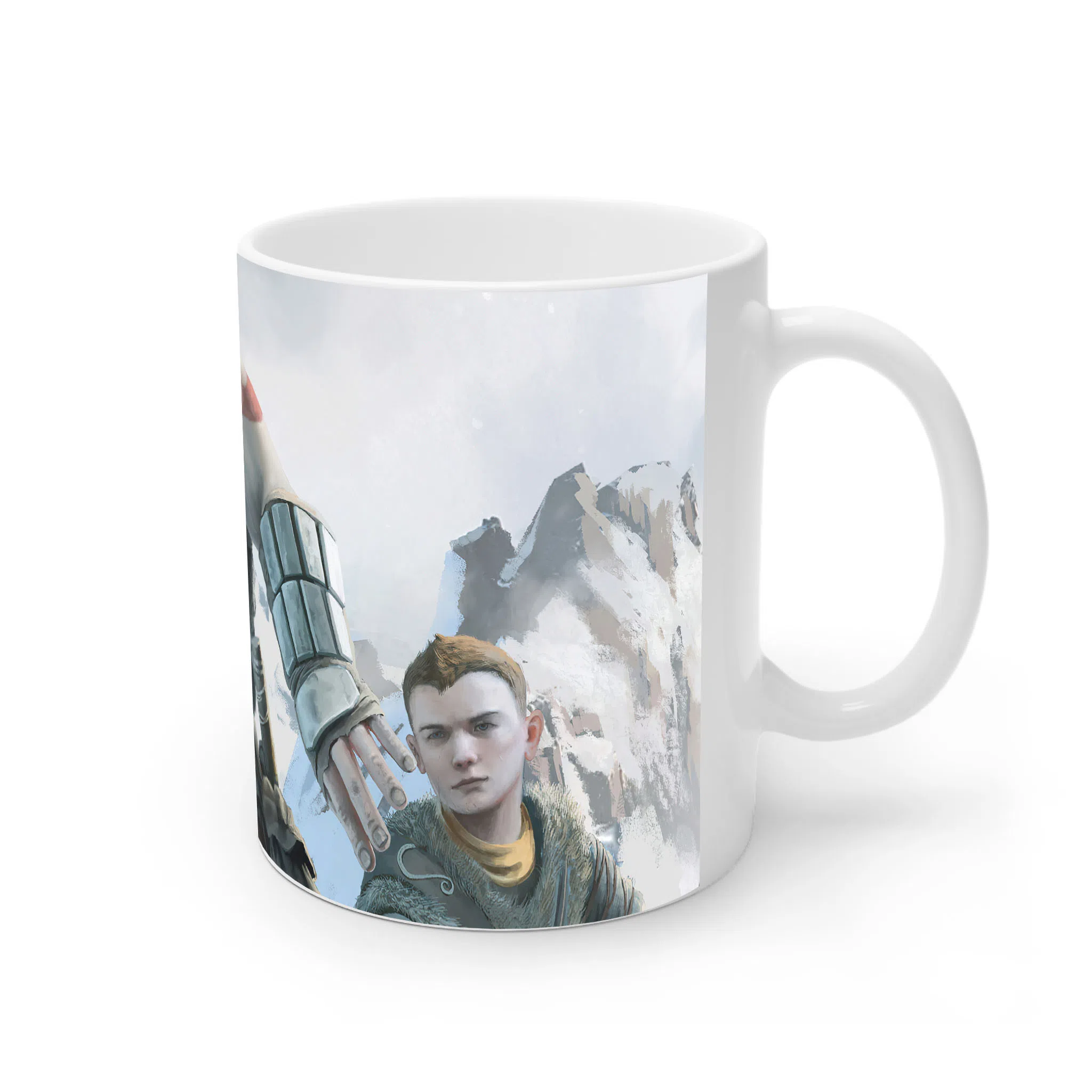 ماگ لیمینات طرح بازی خدای جنگ گاد آف وار God of War Kratos Game کد NM7797 — تصویر 2