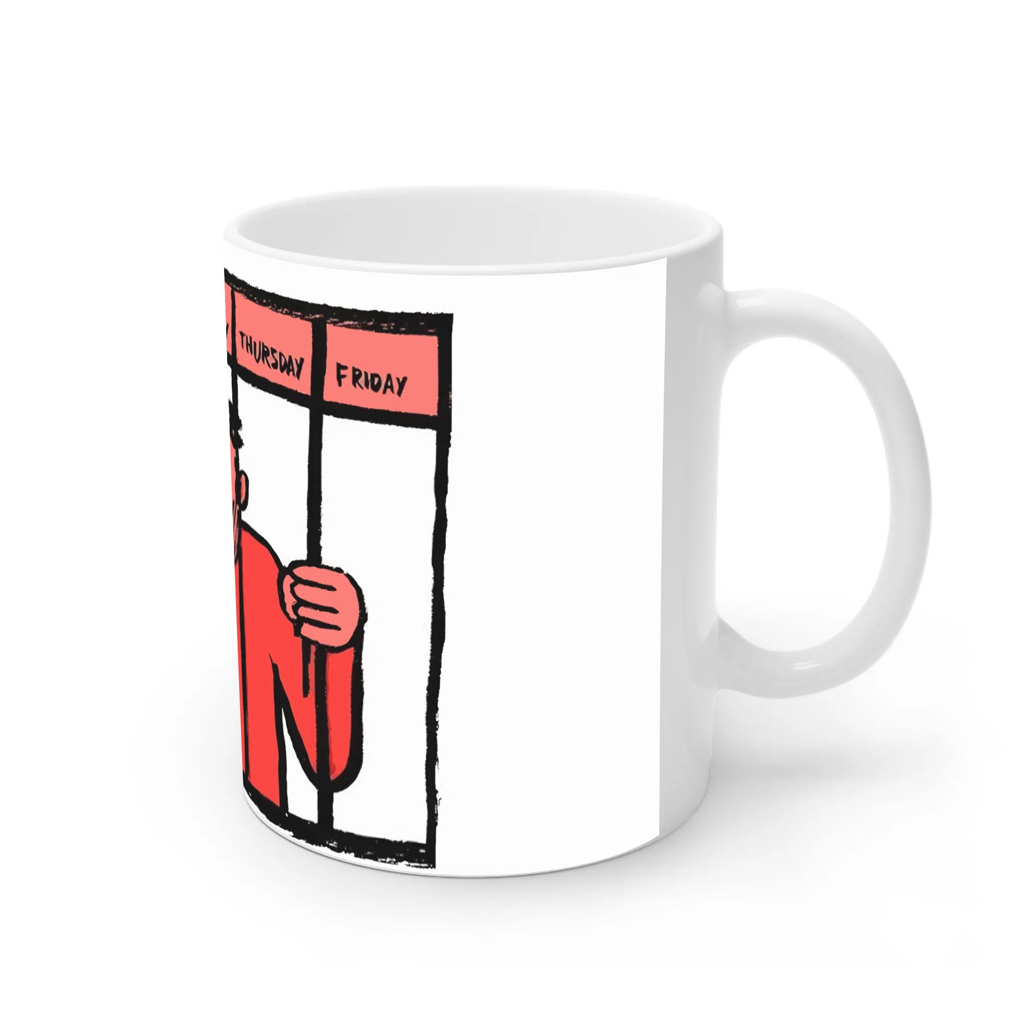 ماگ لیمینات طرح اسیر روزمرگی کد NM14420 — تصویر 2