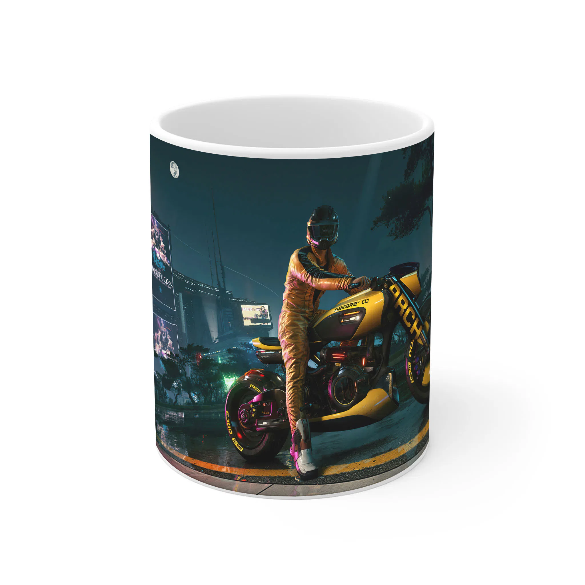 ماگ لیمینات طرح بازی سایبرپانک Cyberpunk 2077 Game کد NM6534 — تصویر 2