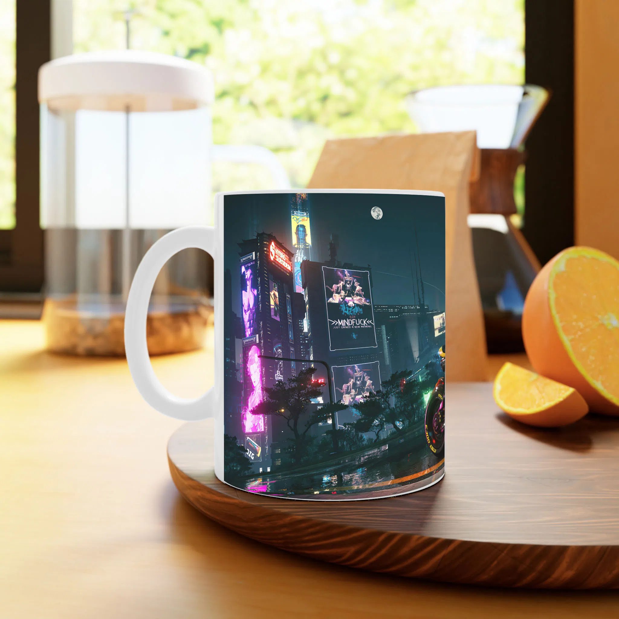 ماگ لیمینات طرح بازی سایبرپانک Cyberpunk 2077 Game کد NM6534 — تصویر 3