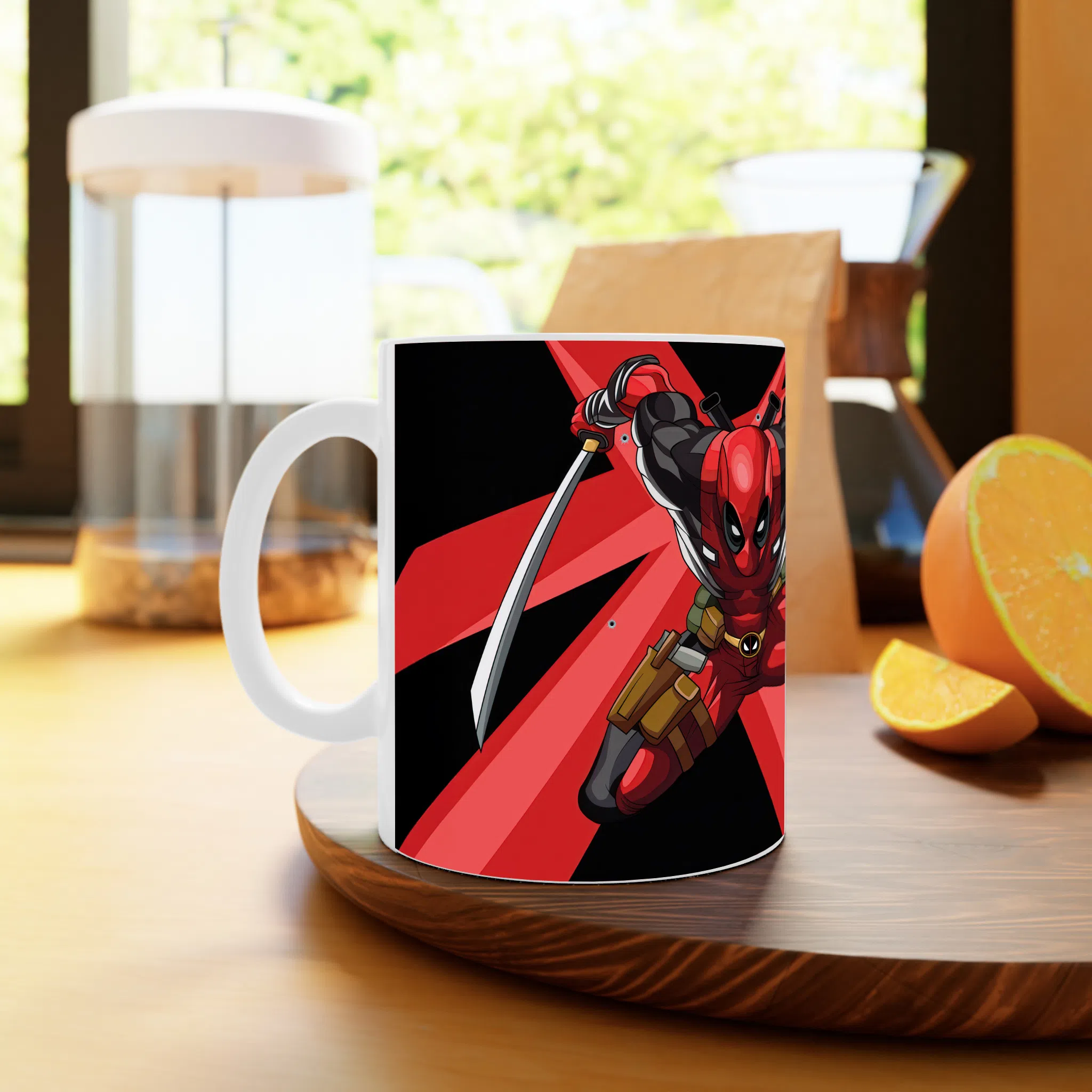 ماگ لیمینات طرح ددپول و ولورین Deadpool Vs Wolverine کد NM13313 — تصویر 3