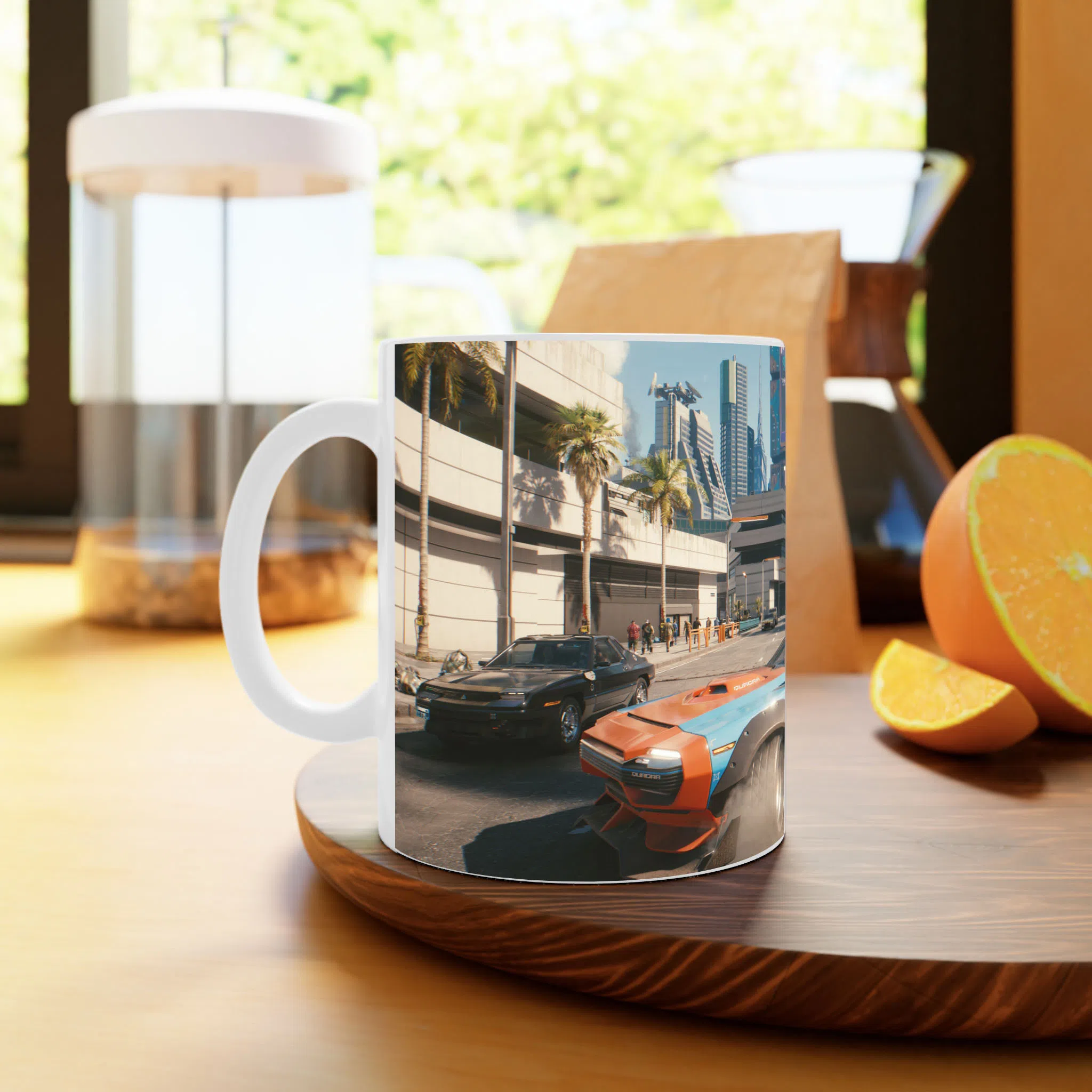 ماگ لیمینات طرح بازی سایبرپانک Cyberpunk 2077 Game کد NM6564 — تصویر 3