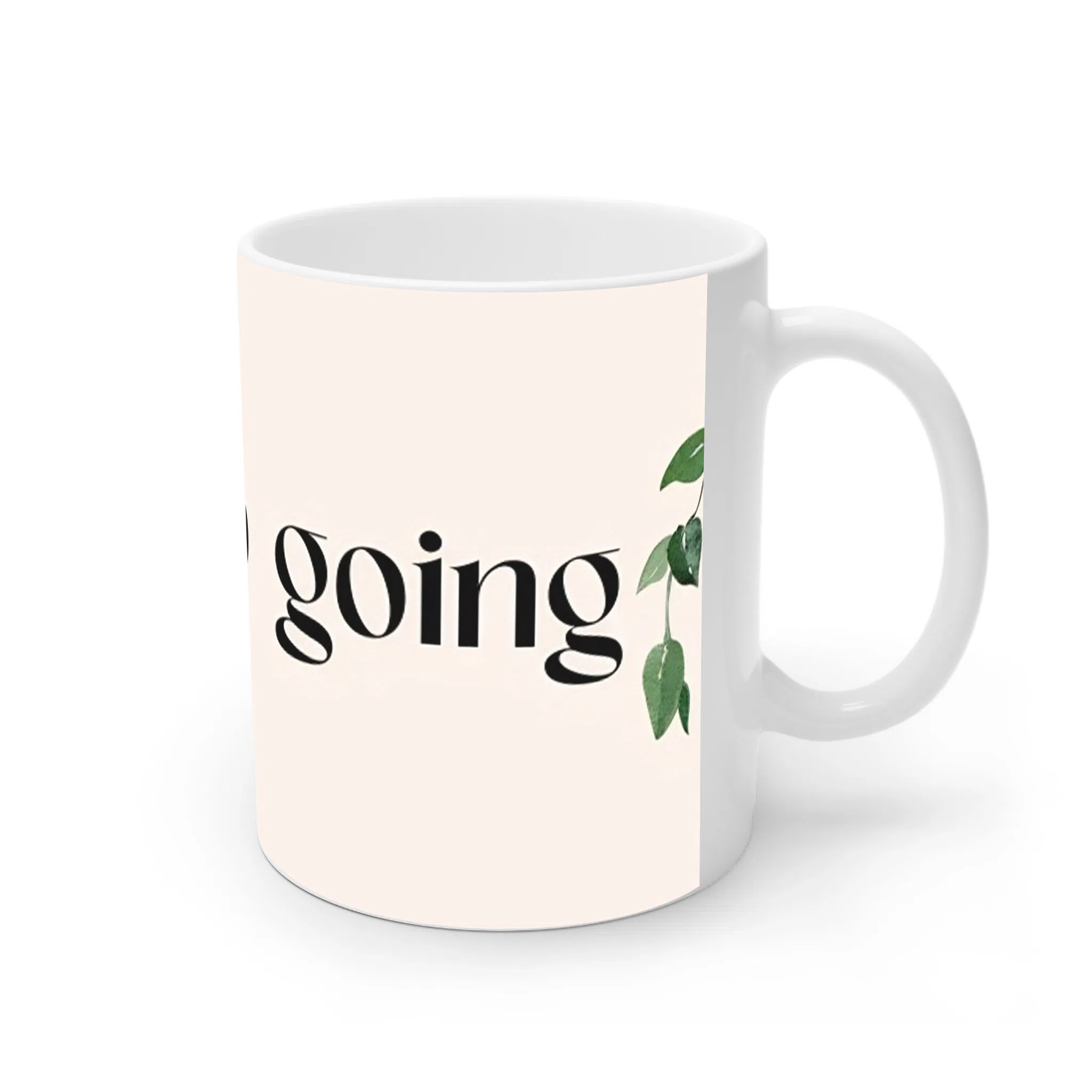 ماگ لیمینات طرح نوشته ادامه بده Just keep going کد NM13683 — تصویر 2