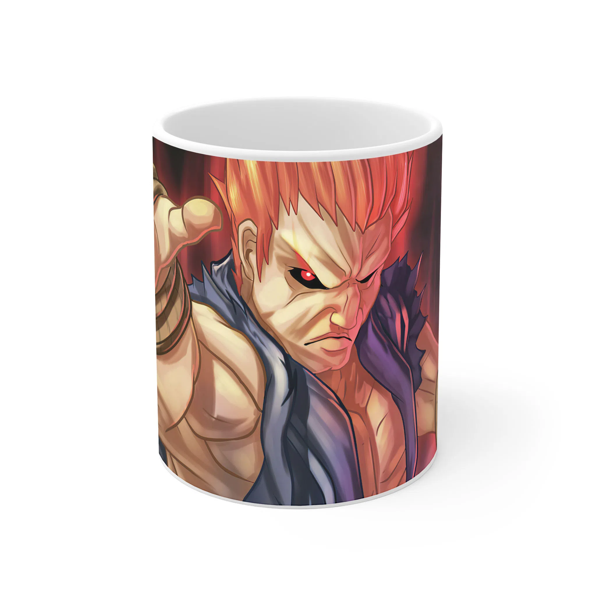 ماگ لیمینات طرح بازی Street Fighter Game با تصویر شخصیت Evil Ryu کد NM9872
