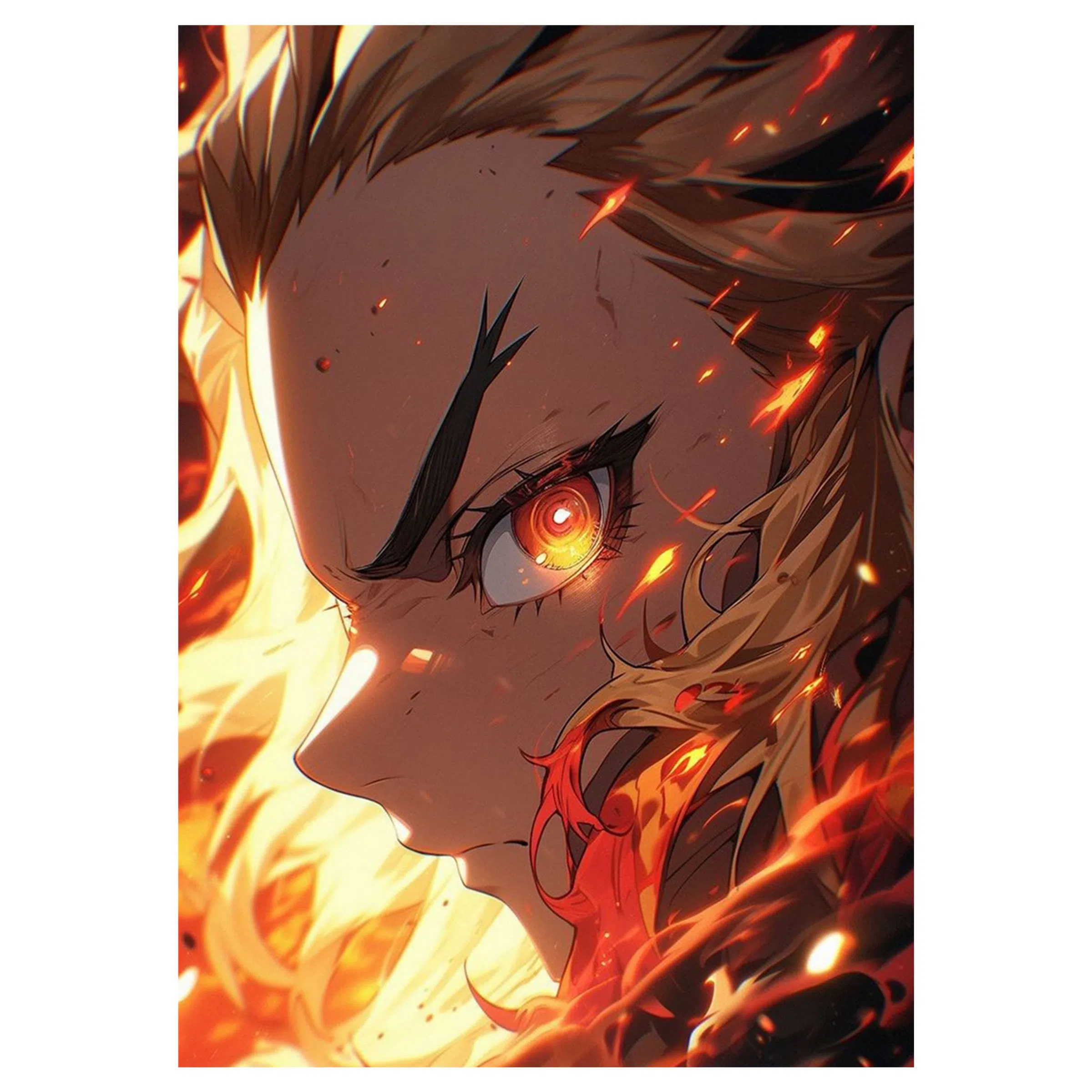 تابلو شاسی لیمینات طرح انیمه شیطان کش Demon Slayer مدل NV1519