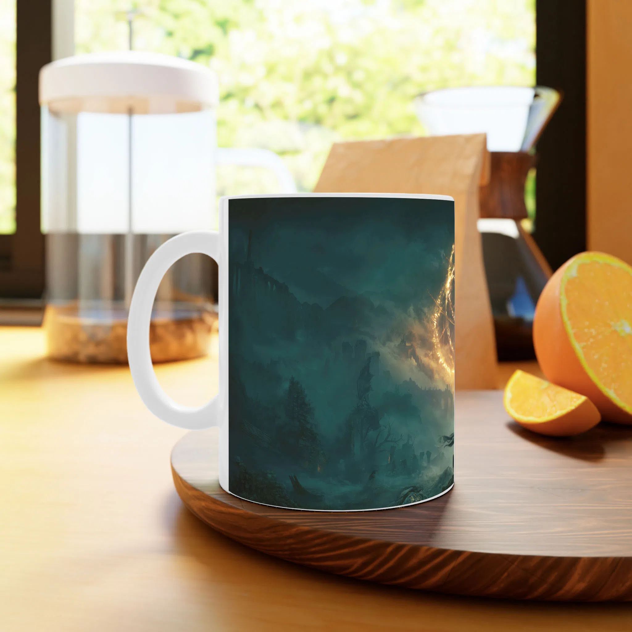 ماگ لیمینات طرح بازی الدن رینگ Elden Ring Game کد NM7113 — تصویر 2