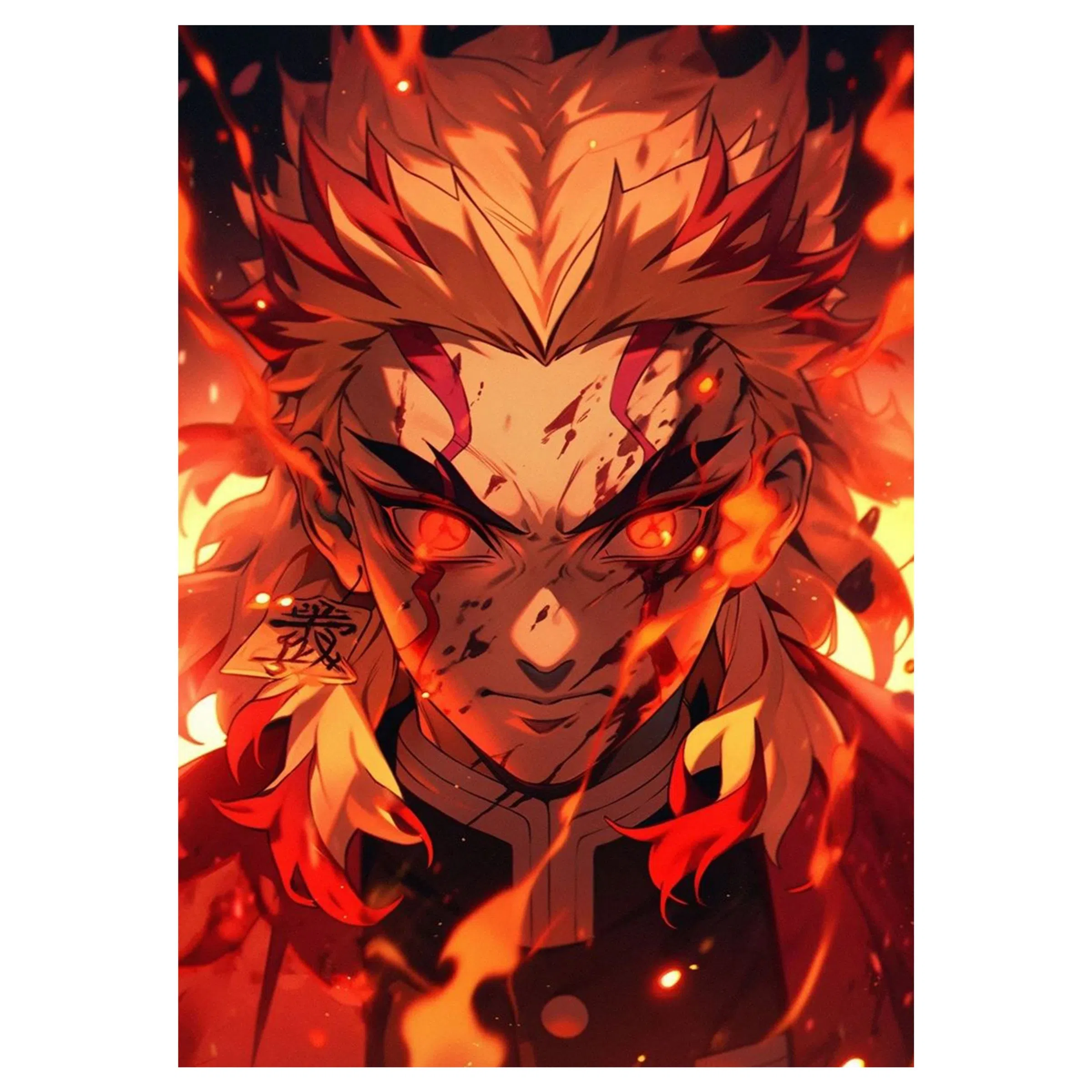 تابلو شاسی لیمینات طرح انیمه شیطان کش Demon Slayer مدل NV1545