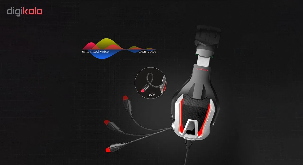 هدفون مخصوص بازی اونیکوما مدل K12 — تصویر 10