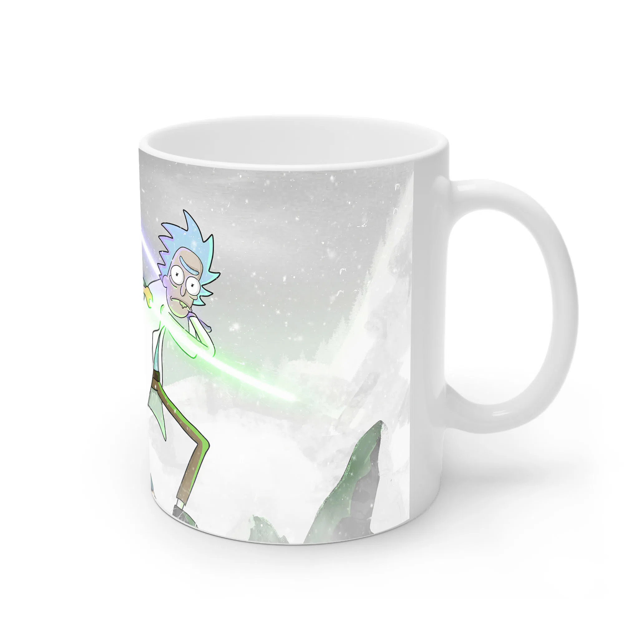 ماگ لیمینات طرح سریال ریک و مورتی Rick and Morty کد NM4926 — تصویر 2