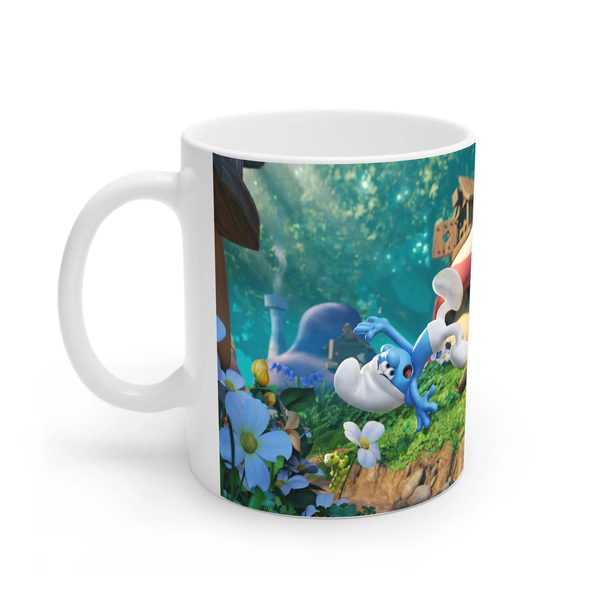 ماگ لیمینات طرح فیلم اسمورف ها دهکده گمشده Smurfs The Lost Village کد NM12283 — تصویر 2