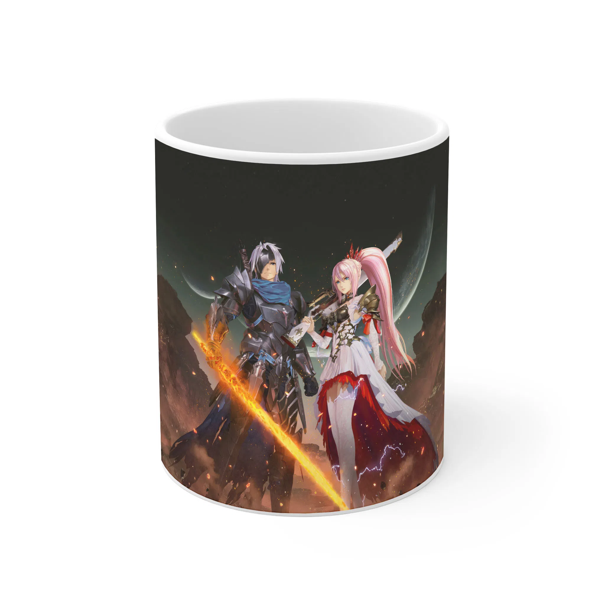 ماگ لیمینات طرح بازی Tales of Arise Game شخصیت Alphen و Shionne کد NM9928