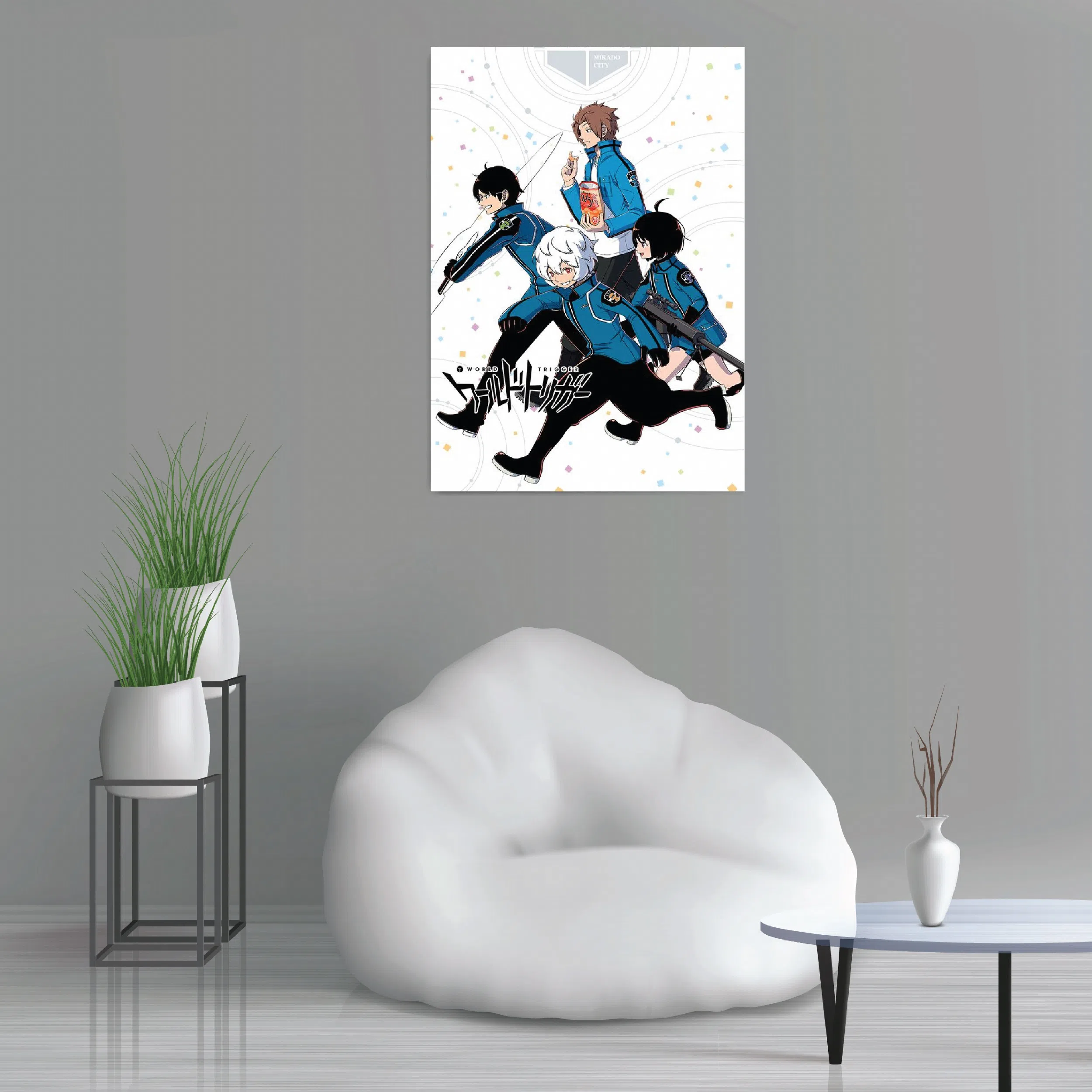 تابلو شاسی لیمینات طرح انیمه ماشه جهان World Trigger مدل NV1105