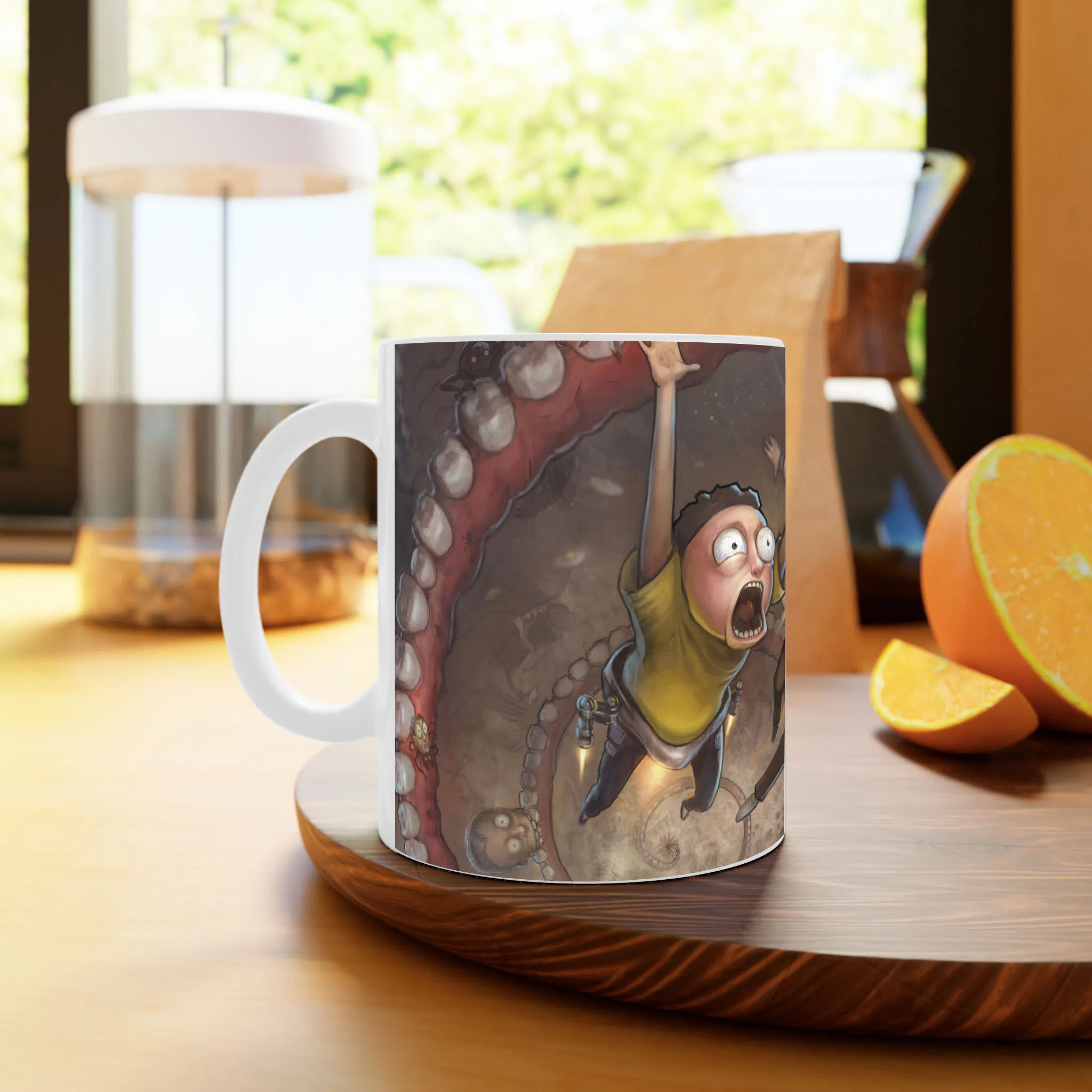 ماگ لیمینات طرح سریال ریک و مورتی Rick and Morty کد NM4902 — تصویر 2