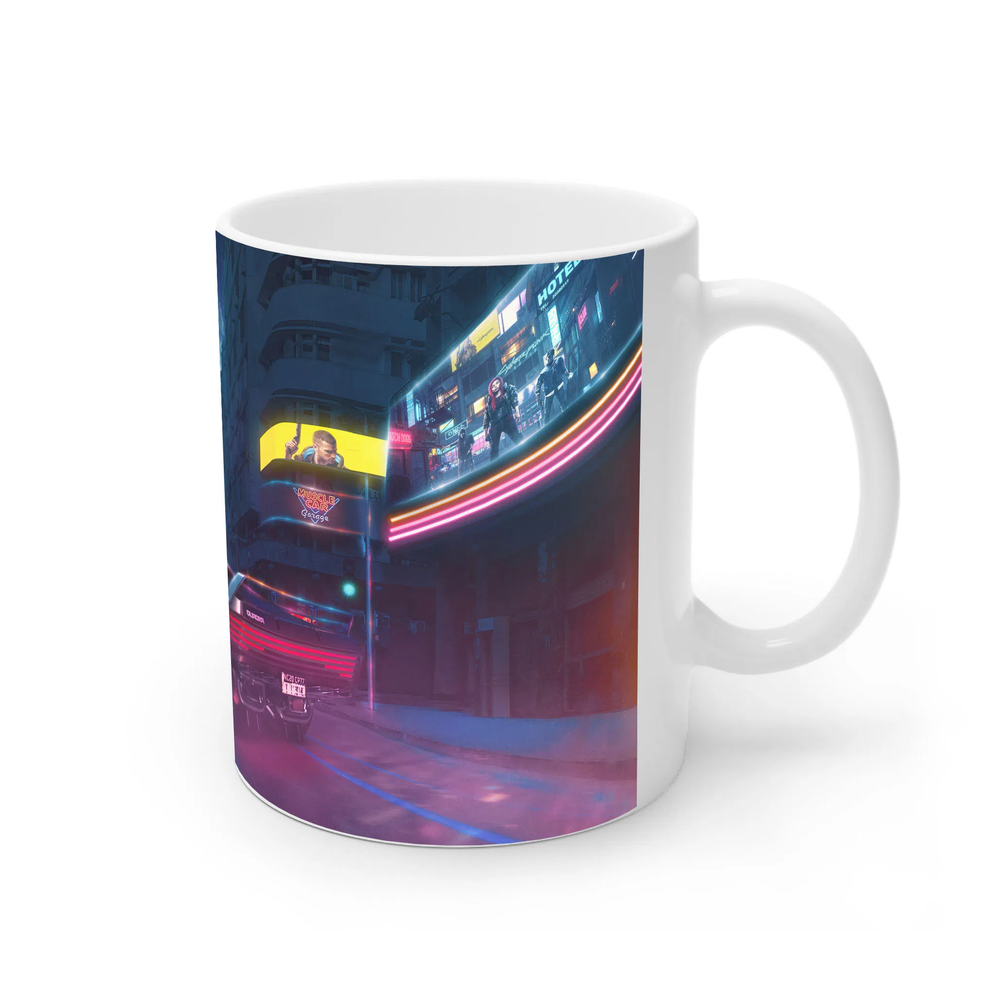 ماگ لیمینات طرح بازی سایبرپانک Cyberpunk 2077 Game کد NM6617 — تصویر 2