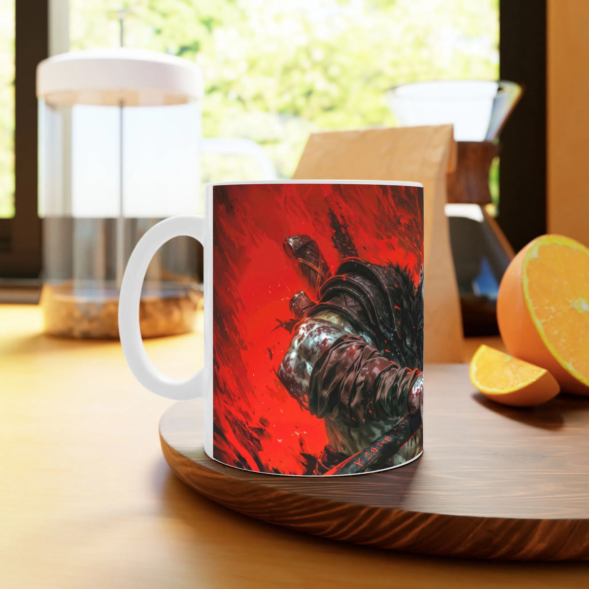 ماگ لیمینات طرح بازی خدای جنگ گاد آف وار God of War Kratos Game کد NM7834 — تصویر 3
