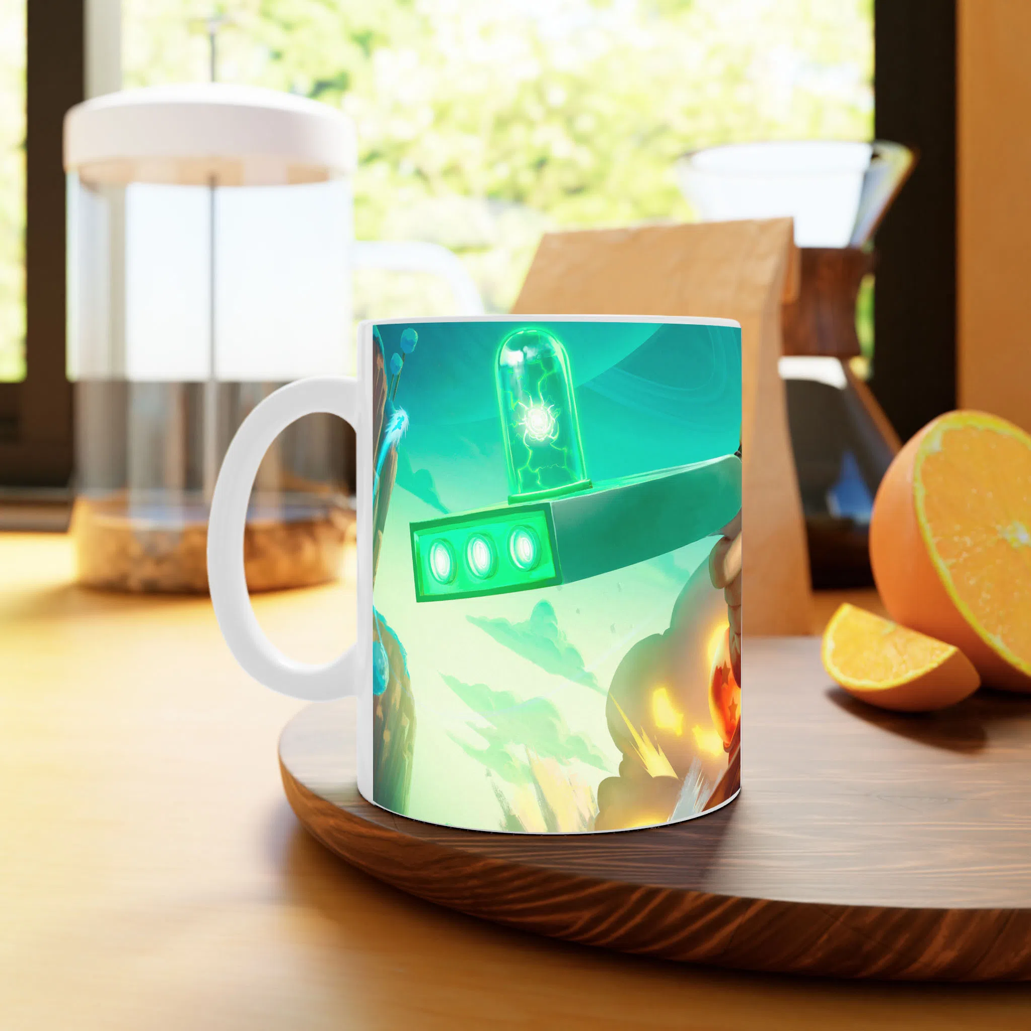 ماگ لیمینات طرح سریال ریک و مورتی Rick and Morty کد NM4904 — تصویر 4