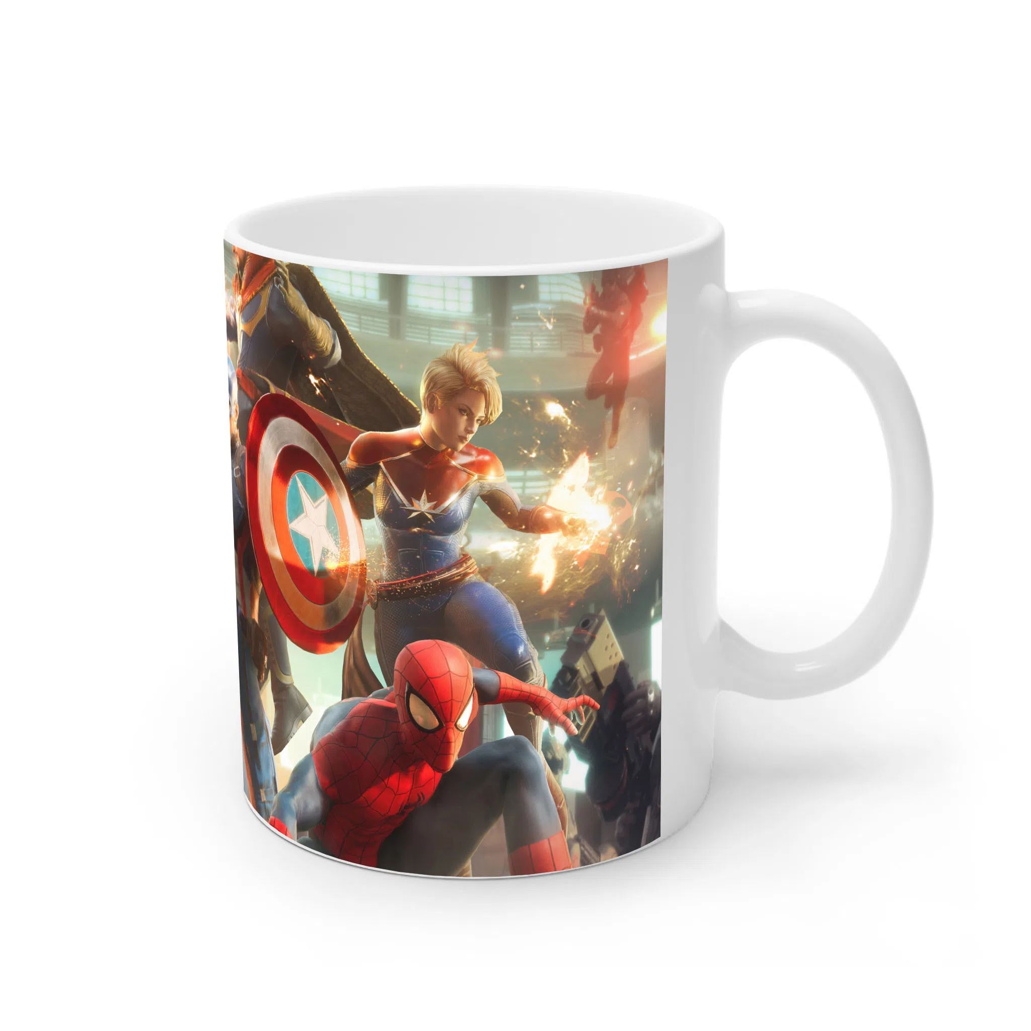 ماگ لیمینات طرح بازی Future Fight اتحاد نهایی Avengers کد NM7617 — تصویر 3