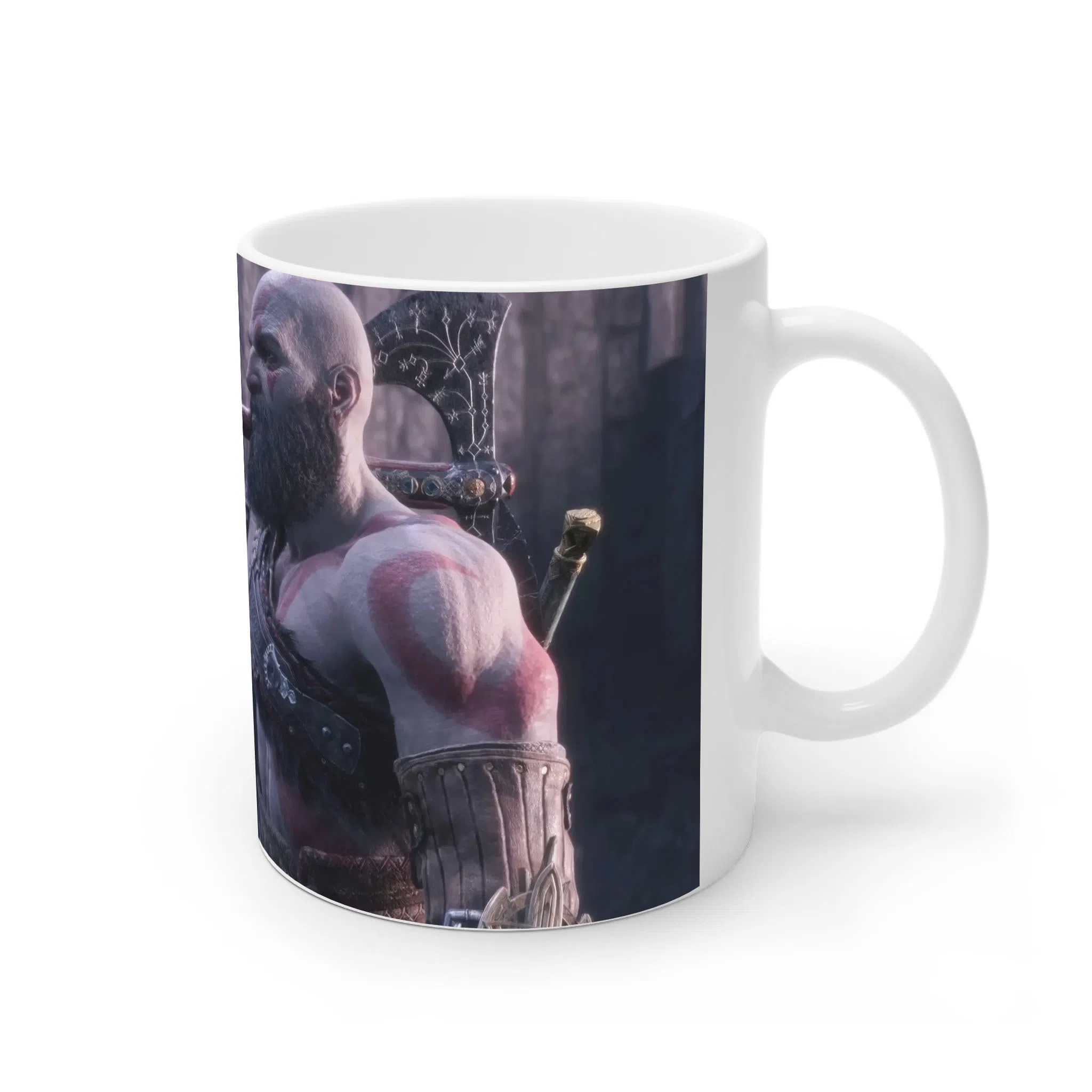 ماگ لیمینات طرح بازی خدای جنگ گاد آف وار God of War Kratos Game کد NM7781 — تصویر 2