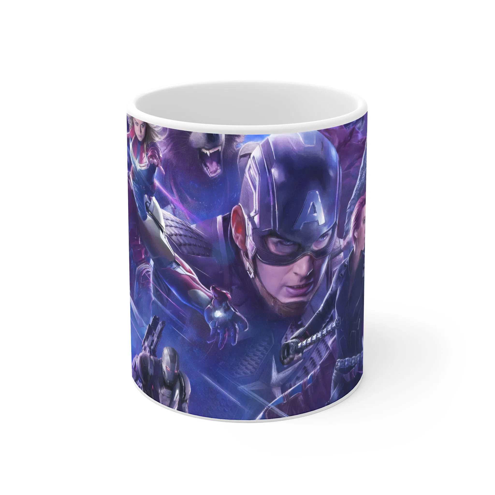 ماگ لیمینات طرح فیلم انتقام‌جویان Avengers کاپیتان آمریکا و قهرمانان مارول کد NM10601