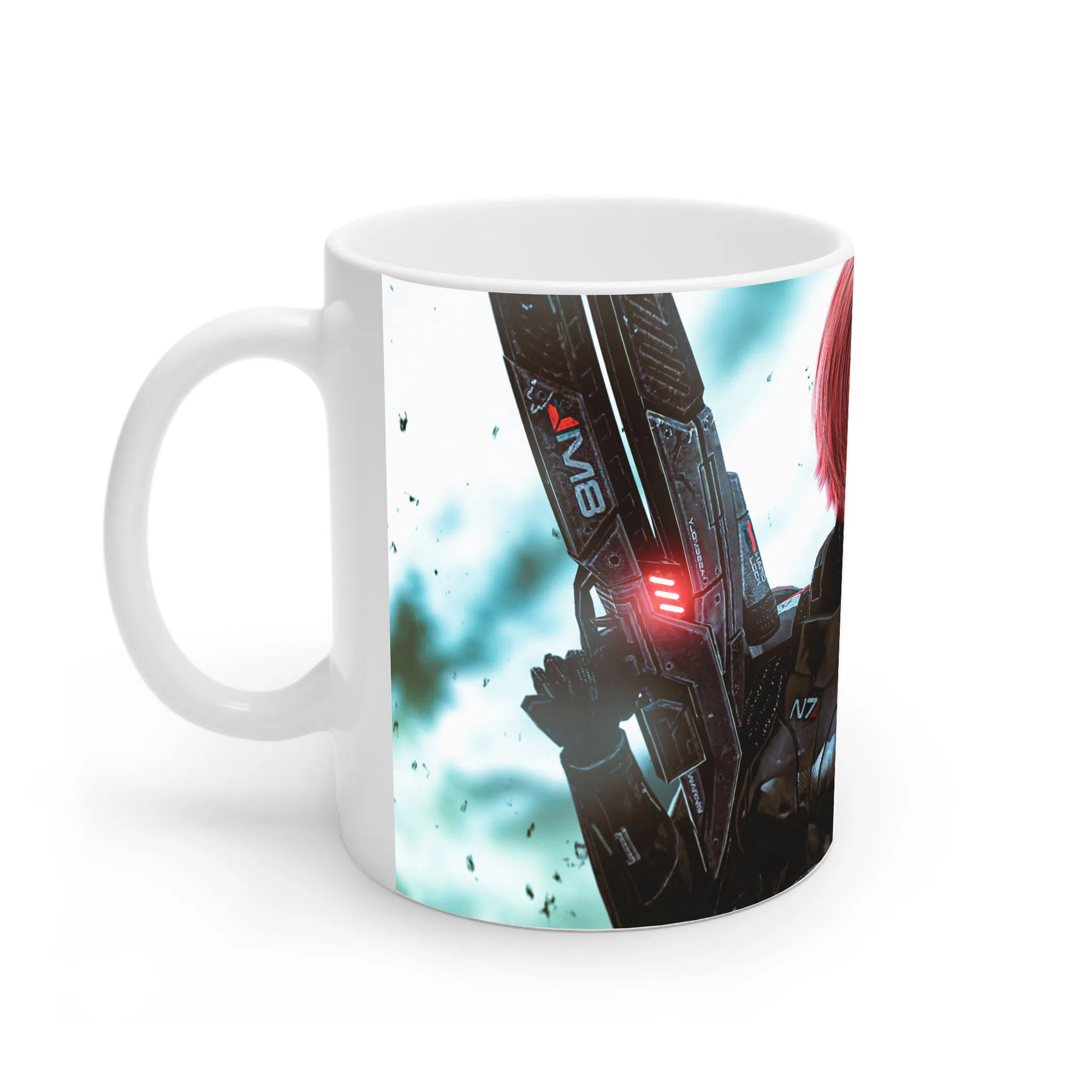 ماگ لیمینات طرح بازی مس افکت Mass Effect Game فرمانده شپرد کد NM8349 — تصویر 2