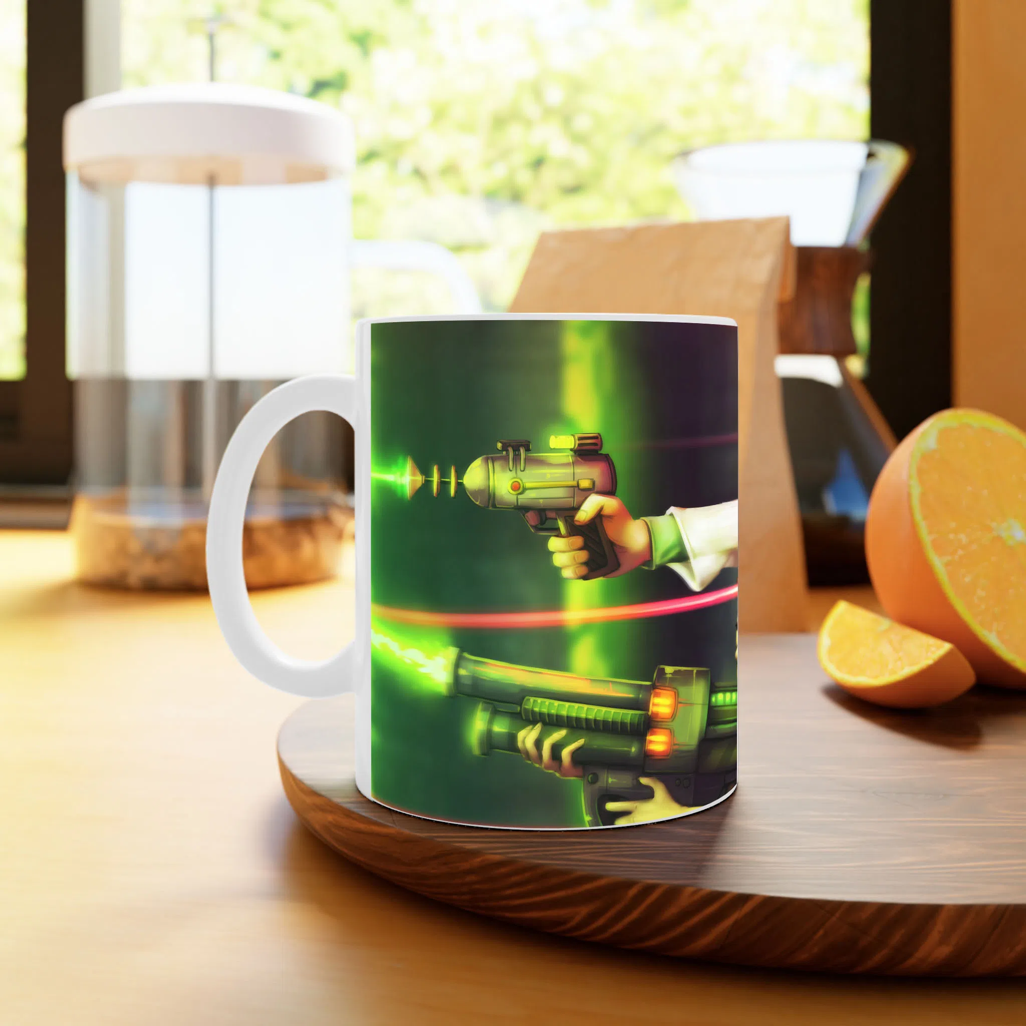 ماگ لیمینات طرح سریال ریک و مورتی Rick and Morty کد NM4874 — تصویر 3