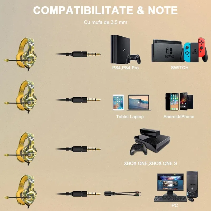 هدست مخصوص بازی اونیکوما مدل K1B Pro — تصویر 4