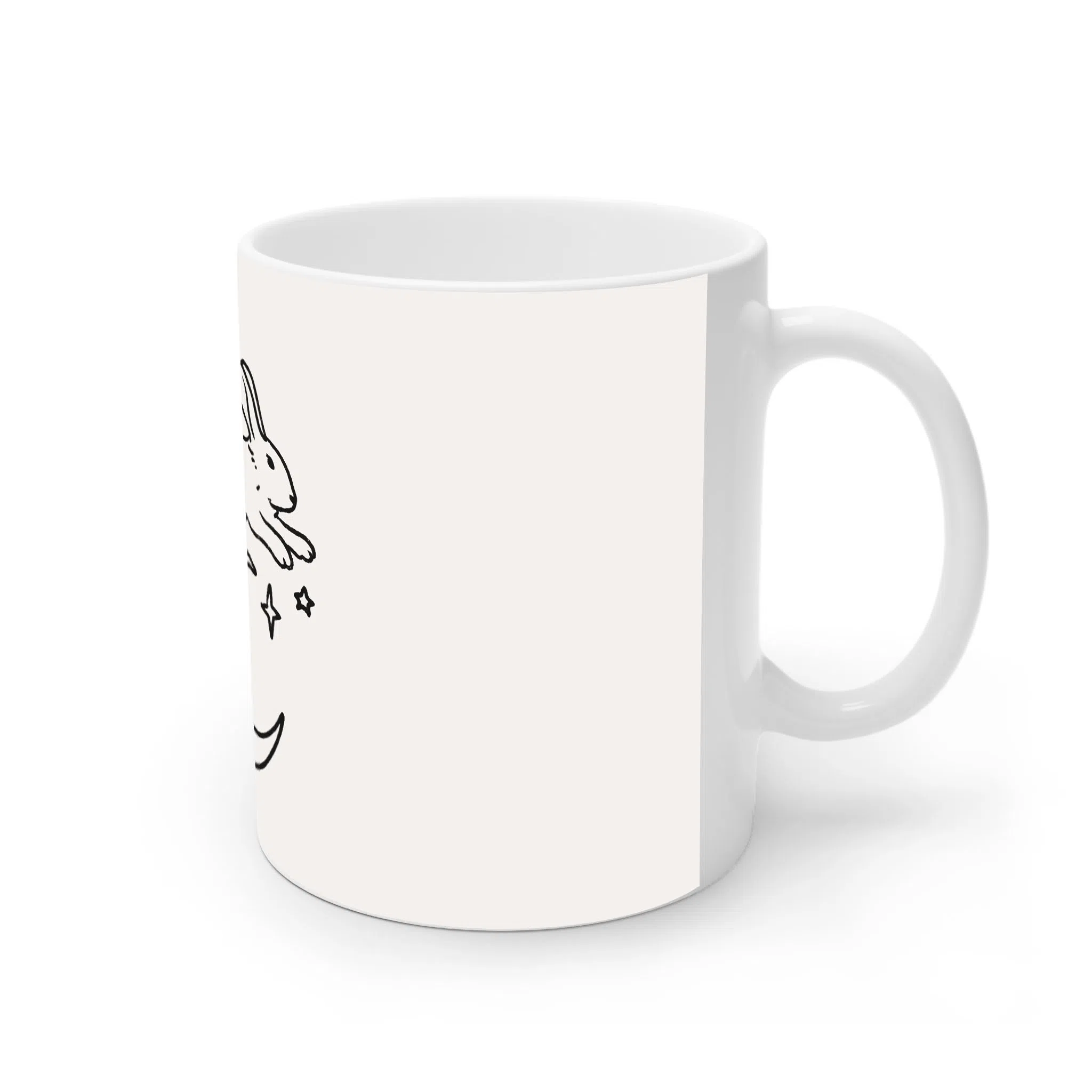 ماگ لیمینات طرح خرگوش و ماه کد NM13918 — تصویر 2