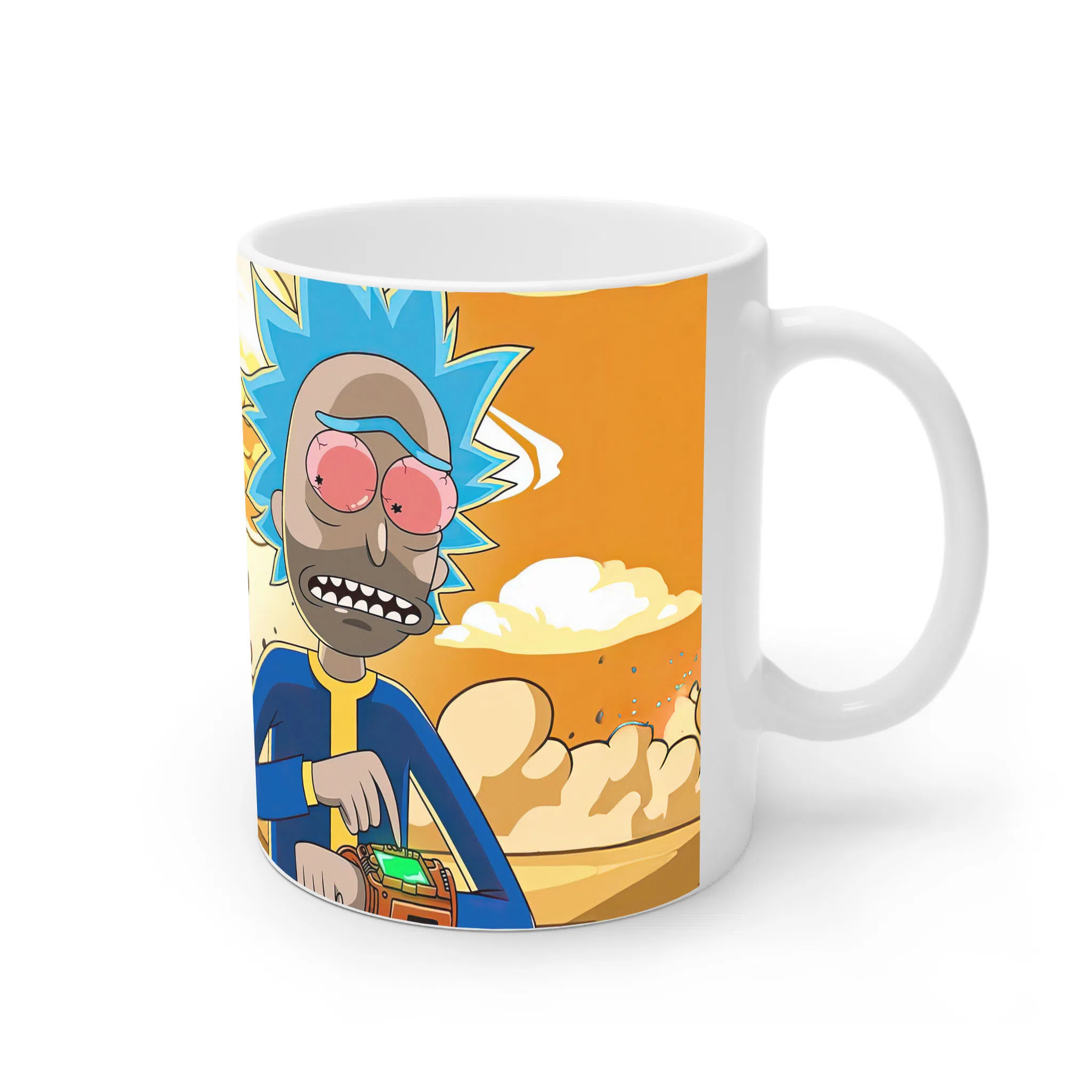 ماگ لیمینات طرح سریال ریک و مورتی Rick and Morty کد NM4923 — تصویر 2