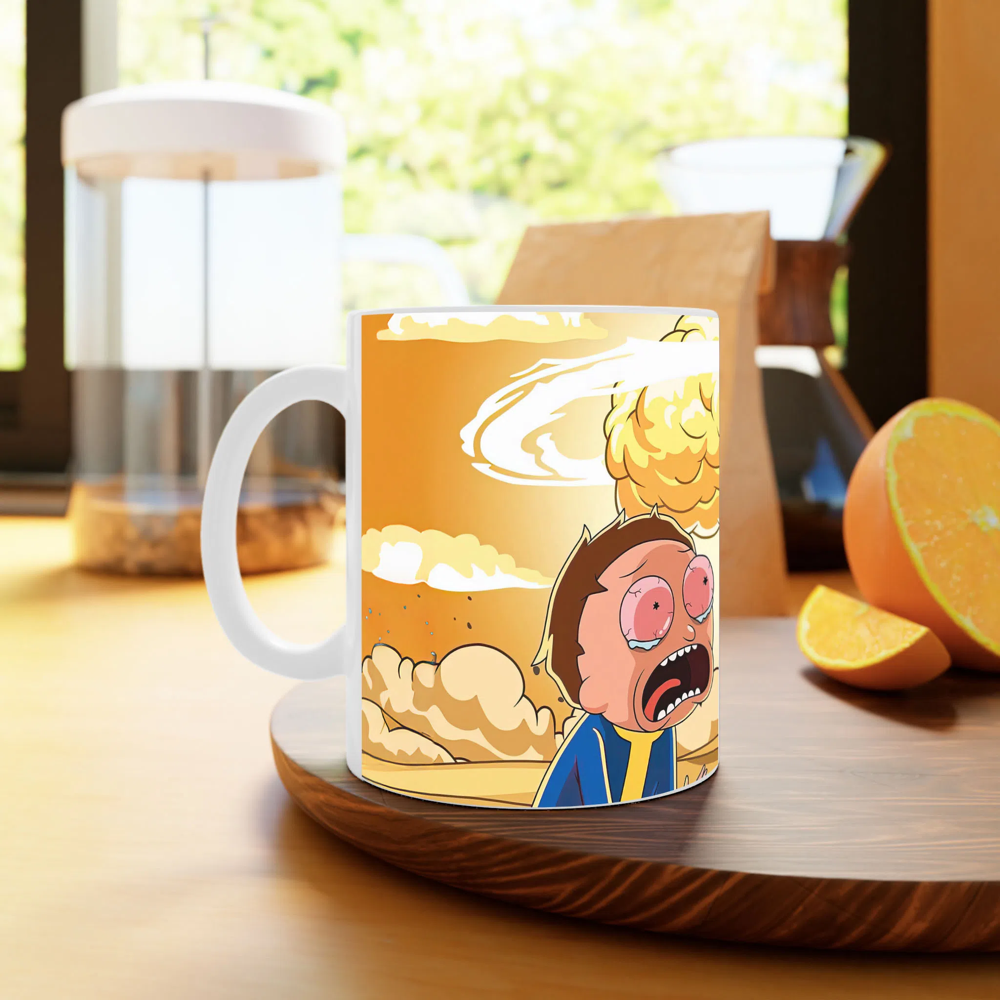 ماگ لیمینات طرح سریال ریک و مورتی Rick and Morty کد NM4923 — تصویر 3