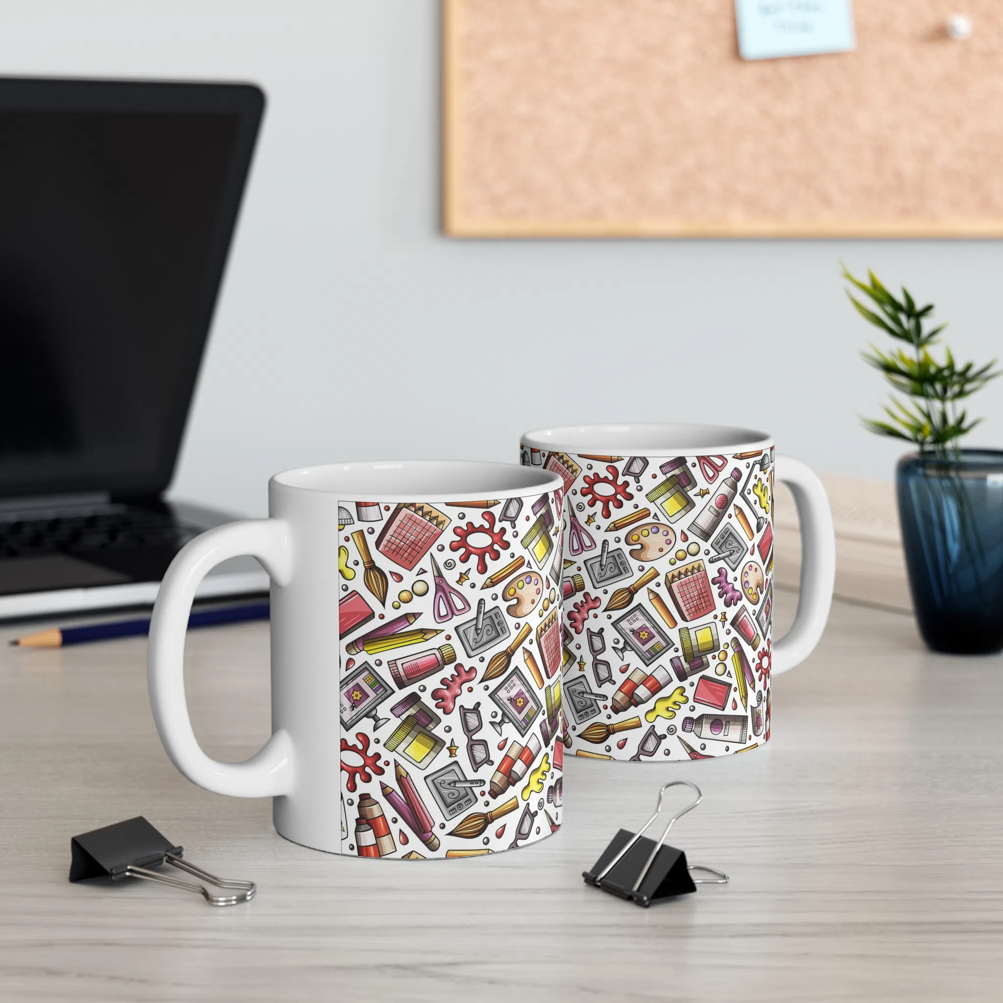 ماگ طرح پترن نقاشی مدل NM3256 — تصویر 9
