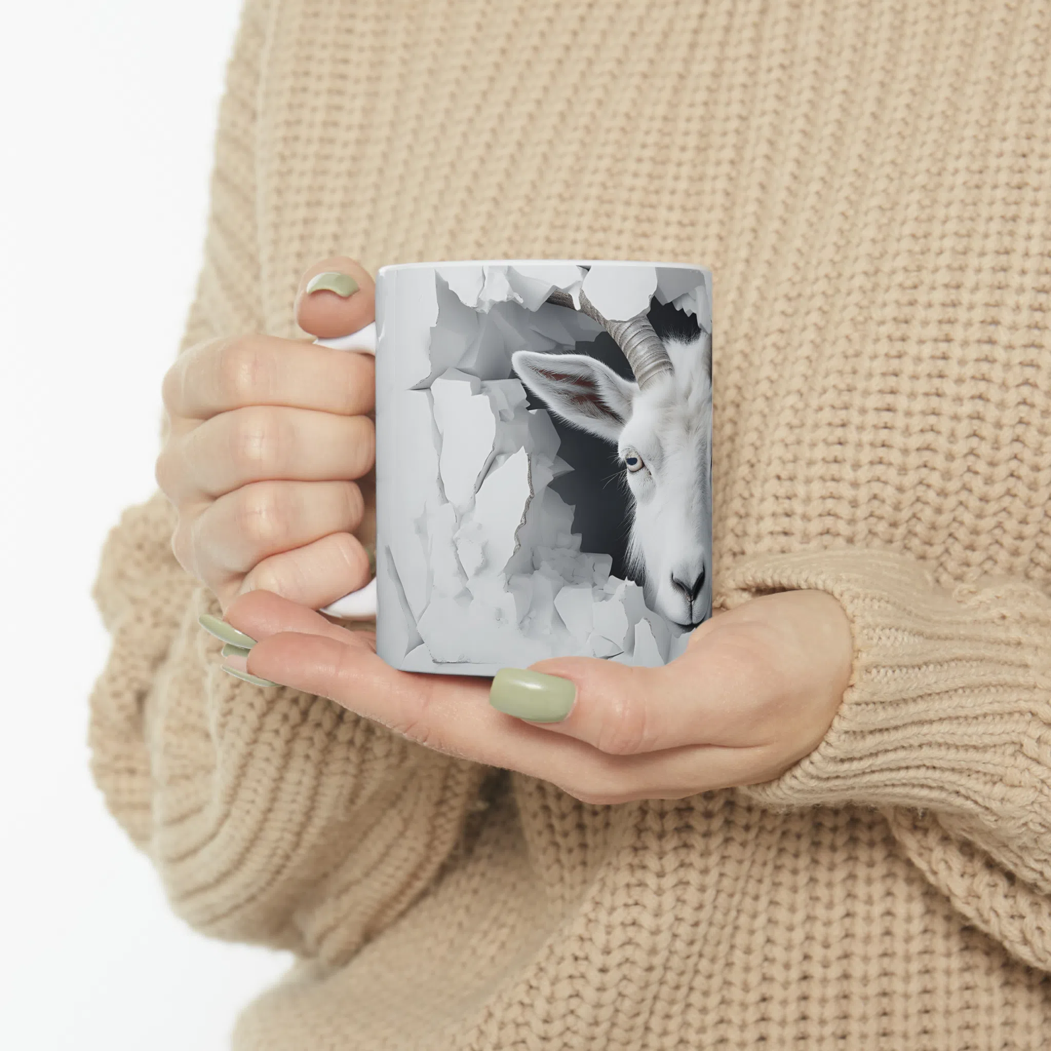 ماگ طرح سه بعدی حیوانات گوزن deer مدل NM3170 — تصویر 5