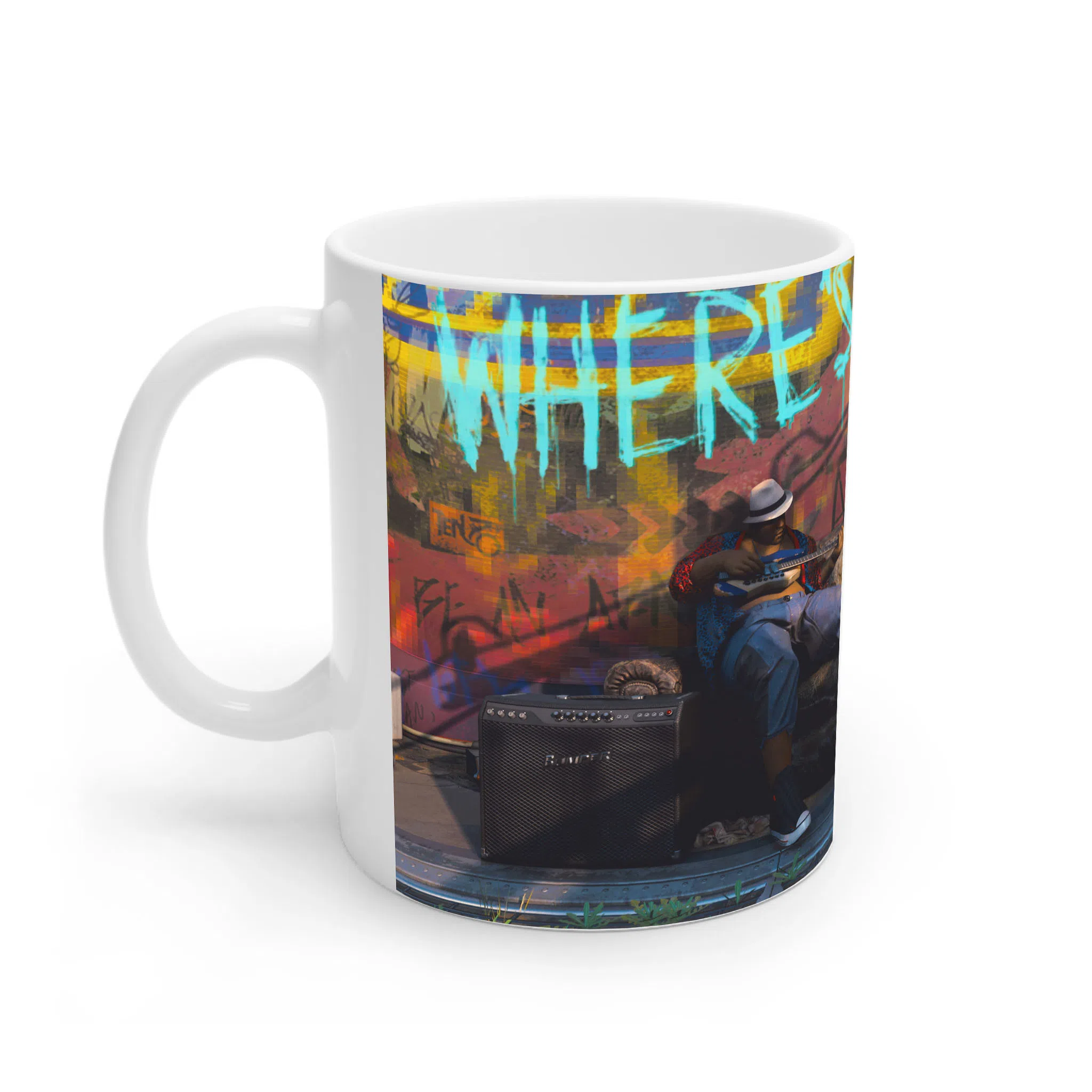 ماگ لیمینات طرح بازی سایبرپانک Cyberpunk 2077 Game کد NM6710