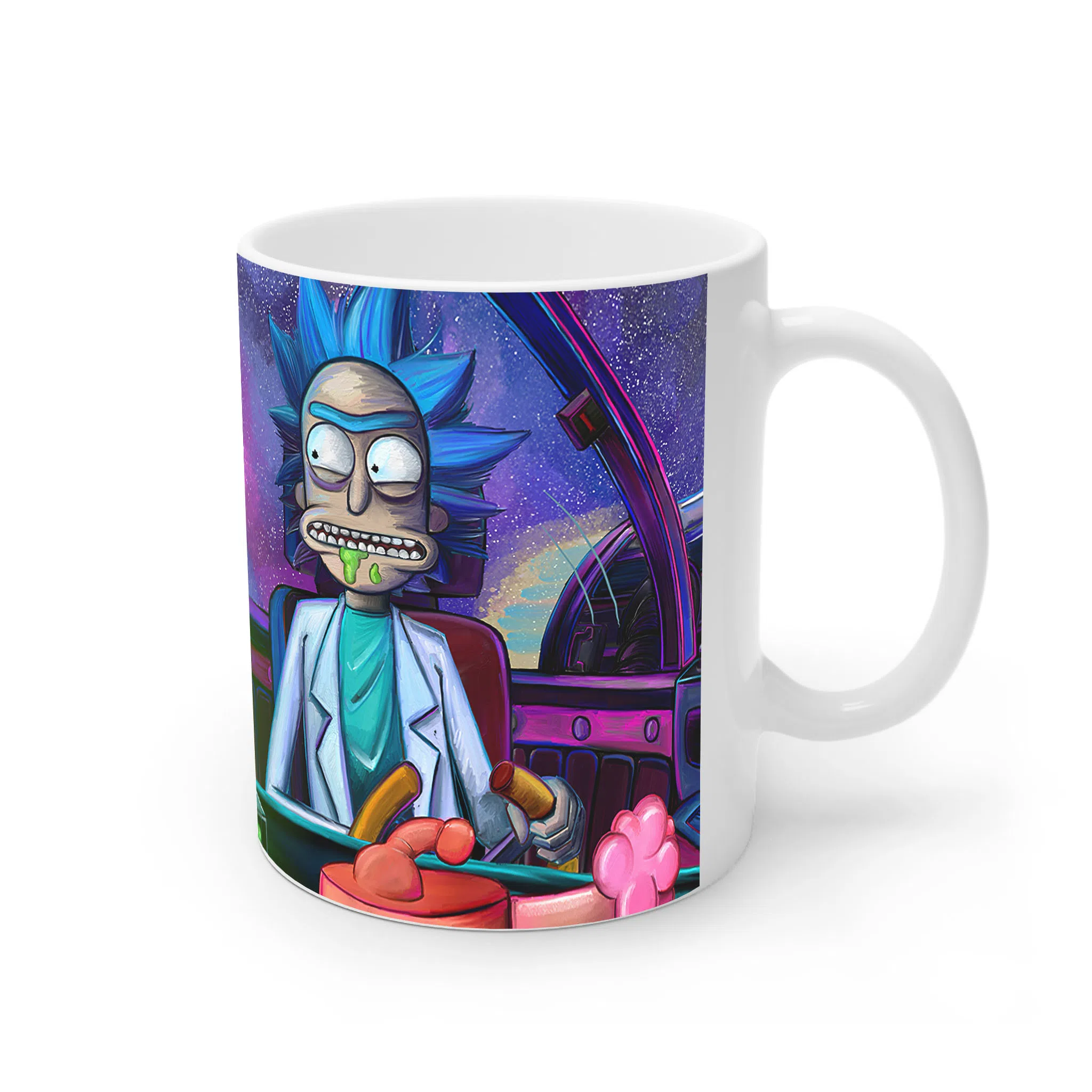 ماگ لیمینات طرح سریال ریک و مورتی Rick and Morty کد NM4910 — تصویر 2
