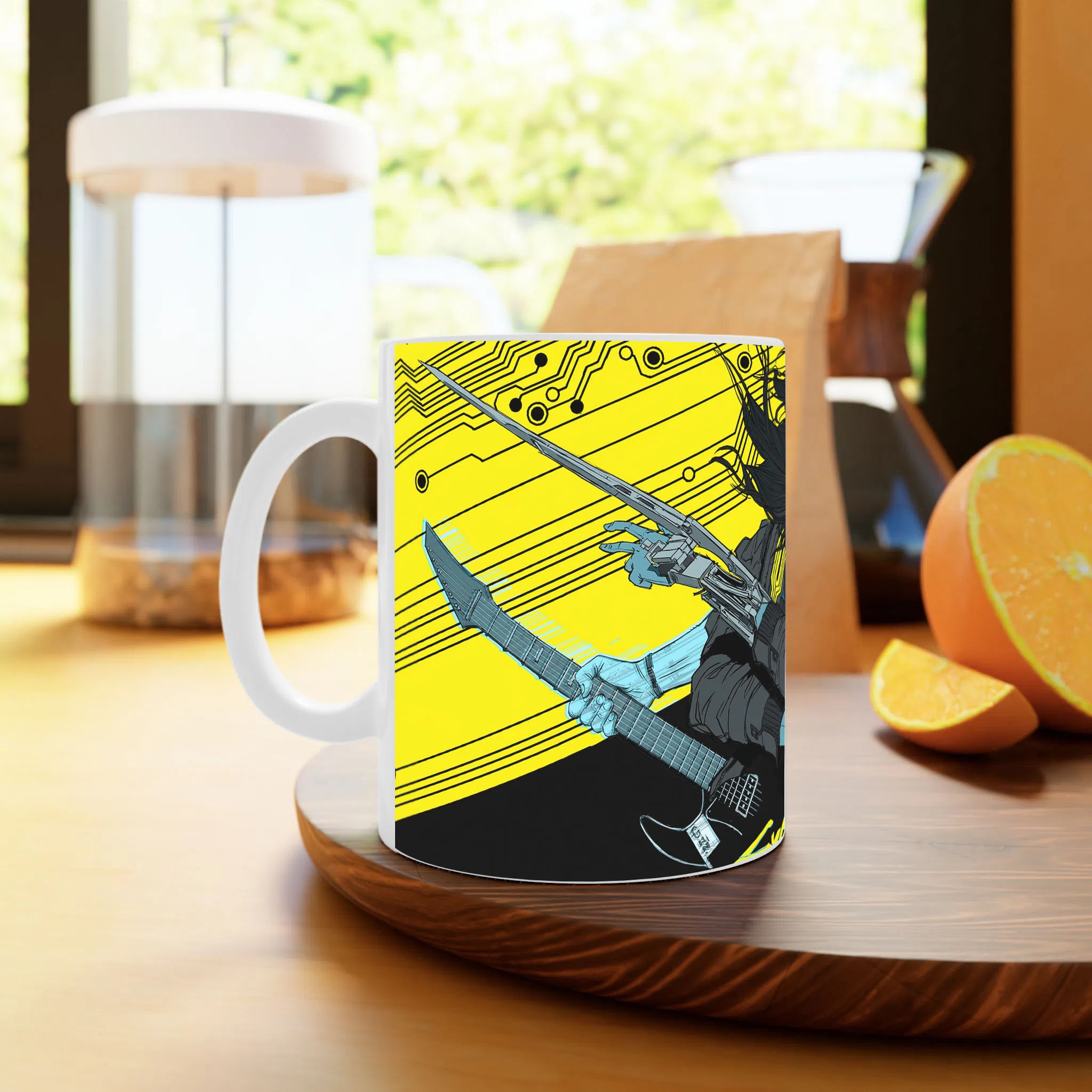 ماگ لیمینات طرح بازی سایبرپانک Cyberpunk 2077 Game کد NM6687 — تصویر 3