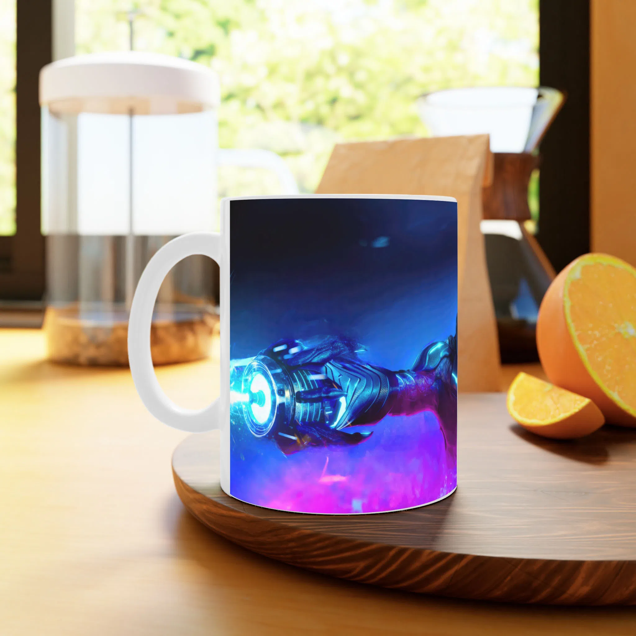 ماگ لیمینات طرح فیلم Blue Beetle کد NM10998 — تصویر 2