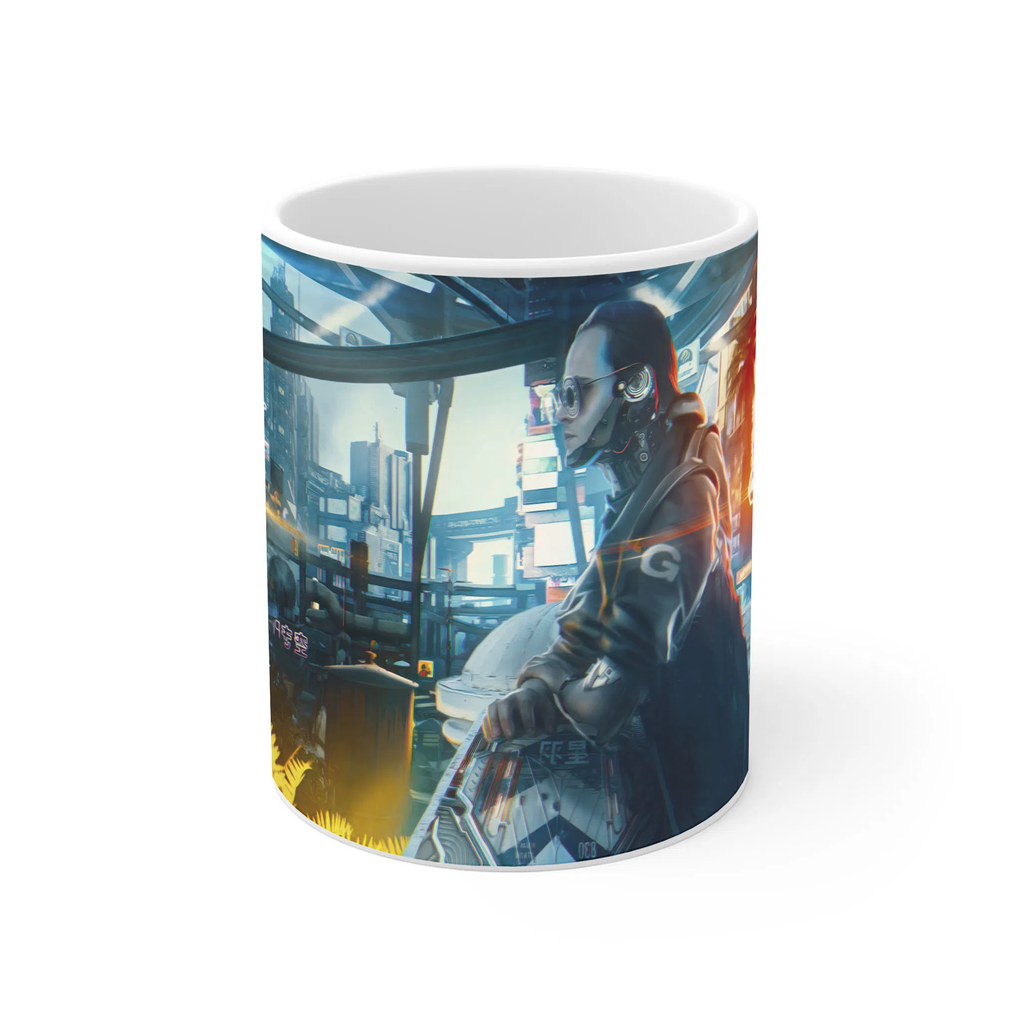 ماگ لیمینات طرح بازی سایبرپانک Cyberpunk 2077 Game کد NM6573 — تصویر 2