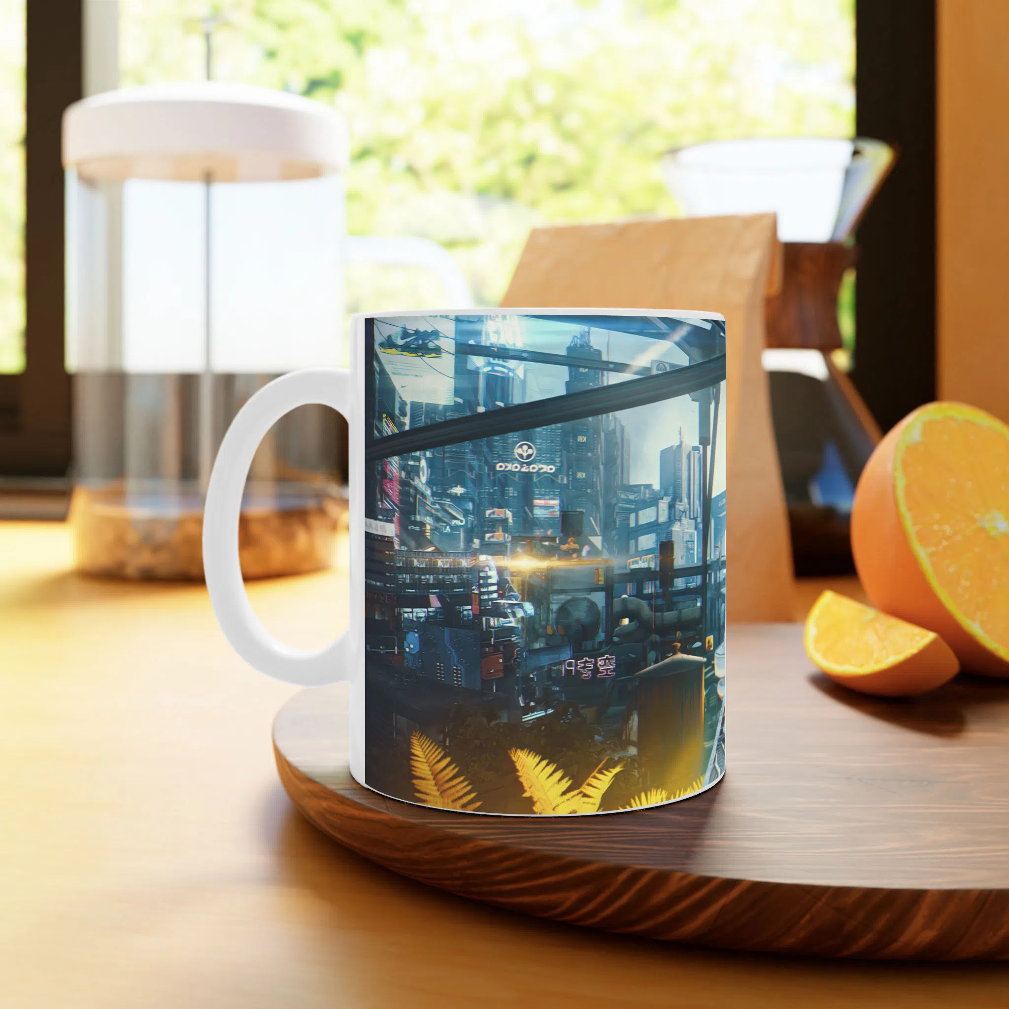 ماگ لیمینات طرح بازی سایبرپانک Cyberpunk 2077 Game کد NM6573 — تصویر 3